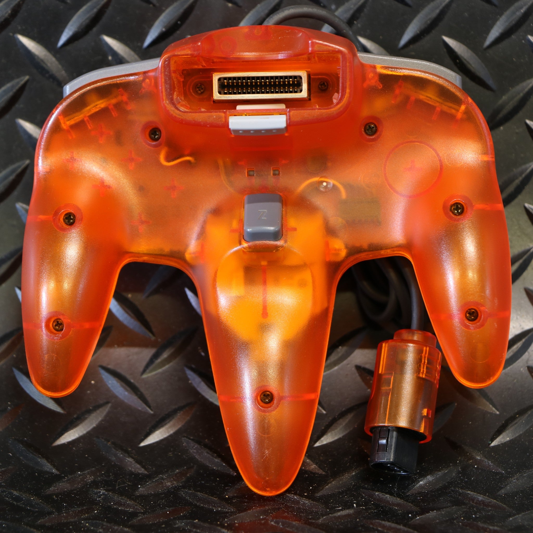 Nintendo 64 N64 Fire Orange Clear Console Controller | Collectable Condition