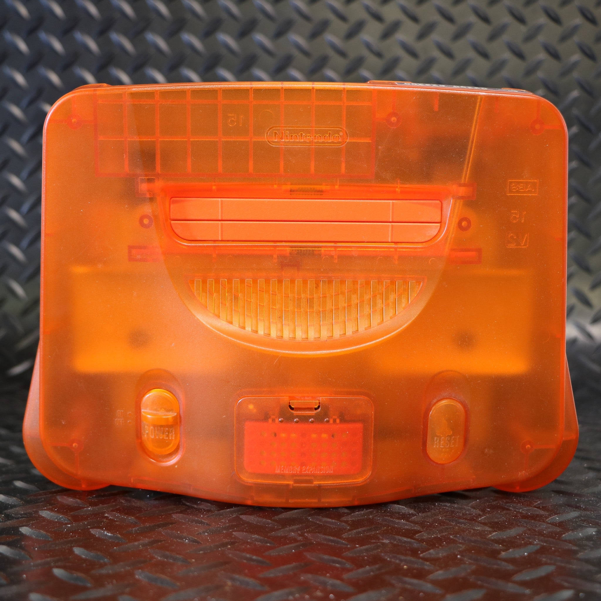 Nintendo 64 N64 Fire Orange Clear Console Controller | Collectable Condition