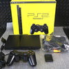 Black Boxed Slimline Slim Sony PS2 Console System With Controller & 8MB Card