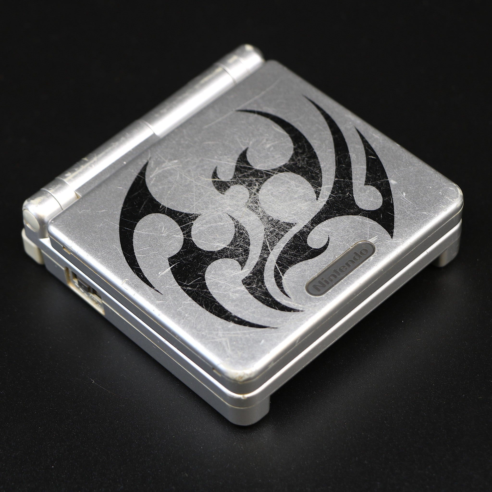 Silver Nintendo Gameboy Advance SP Console | Tribal Limited Edition