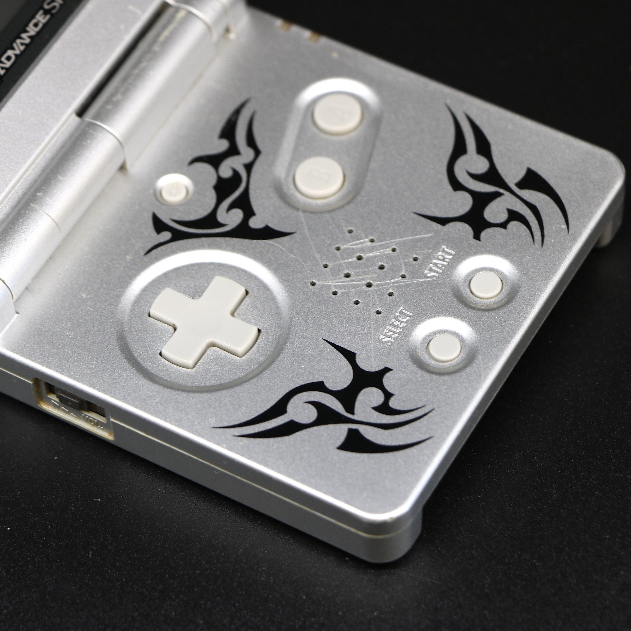 Silver Nintendo Gameboy Advance SP Console | Tribal Limited Edition