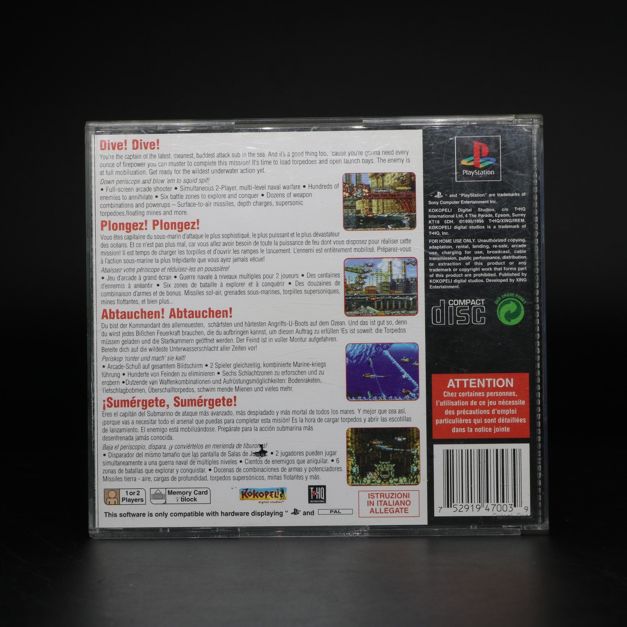 In The Hunt | Sony PS1 Game | Complete In Box