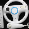 Nintendo Wii Gaming Console System With Mario Kart Game & Steering Wheel Bundle