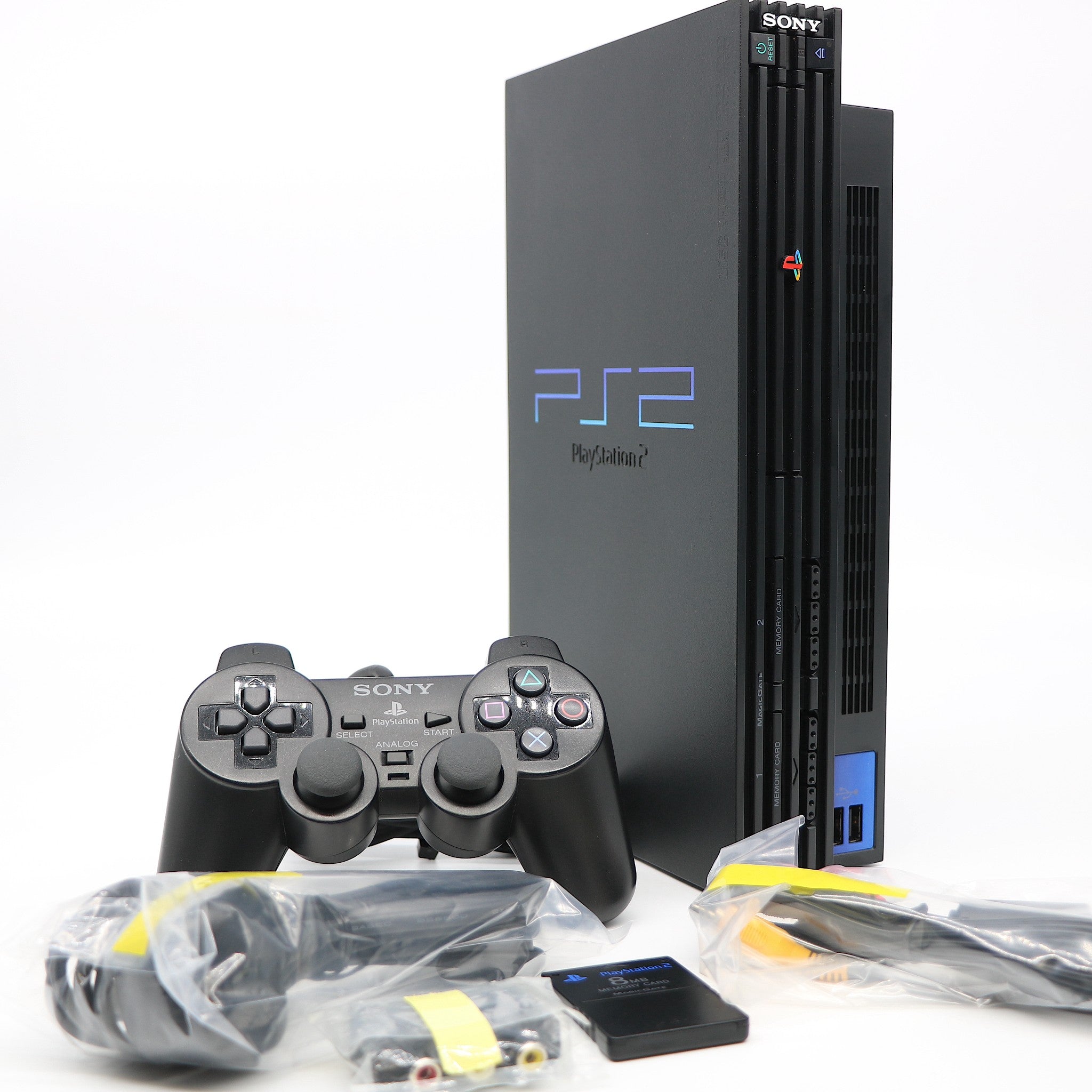 Charcoal Black Fat Sony PS2 Console System | SCPH-50003 | Near Mint Condition