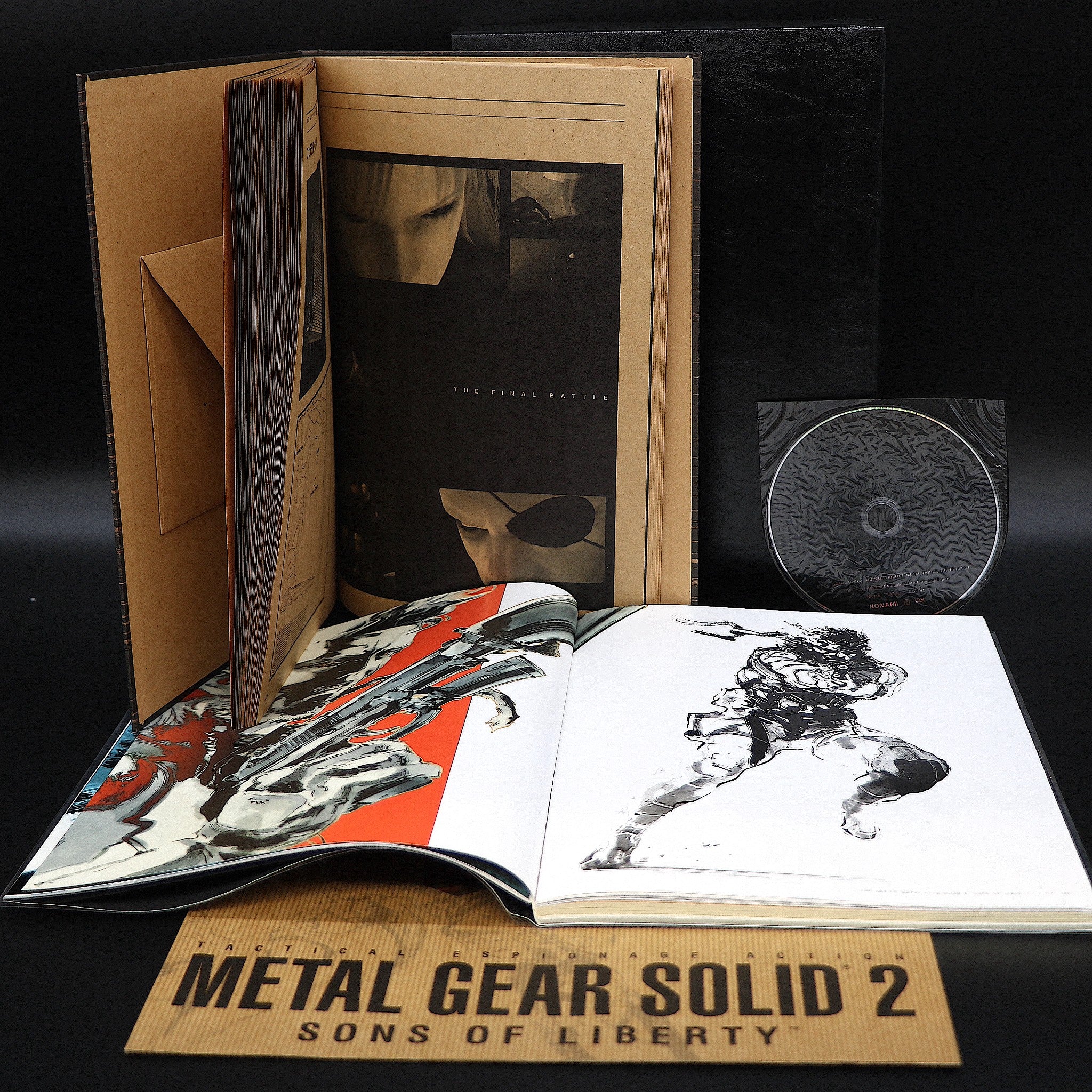 Metal Gear Solid 2 Yoji Shinkawa Konami Style Art Books With Poster & DVD - New!