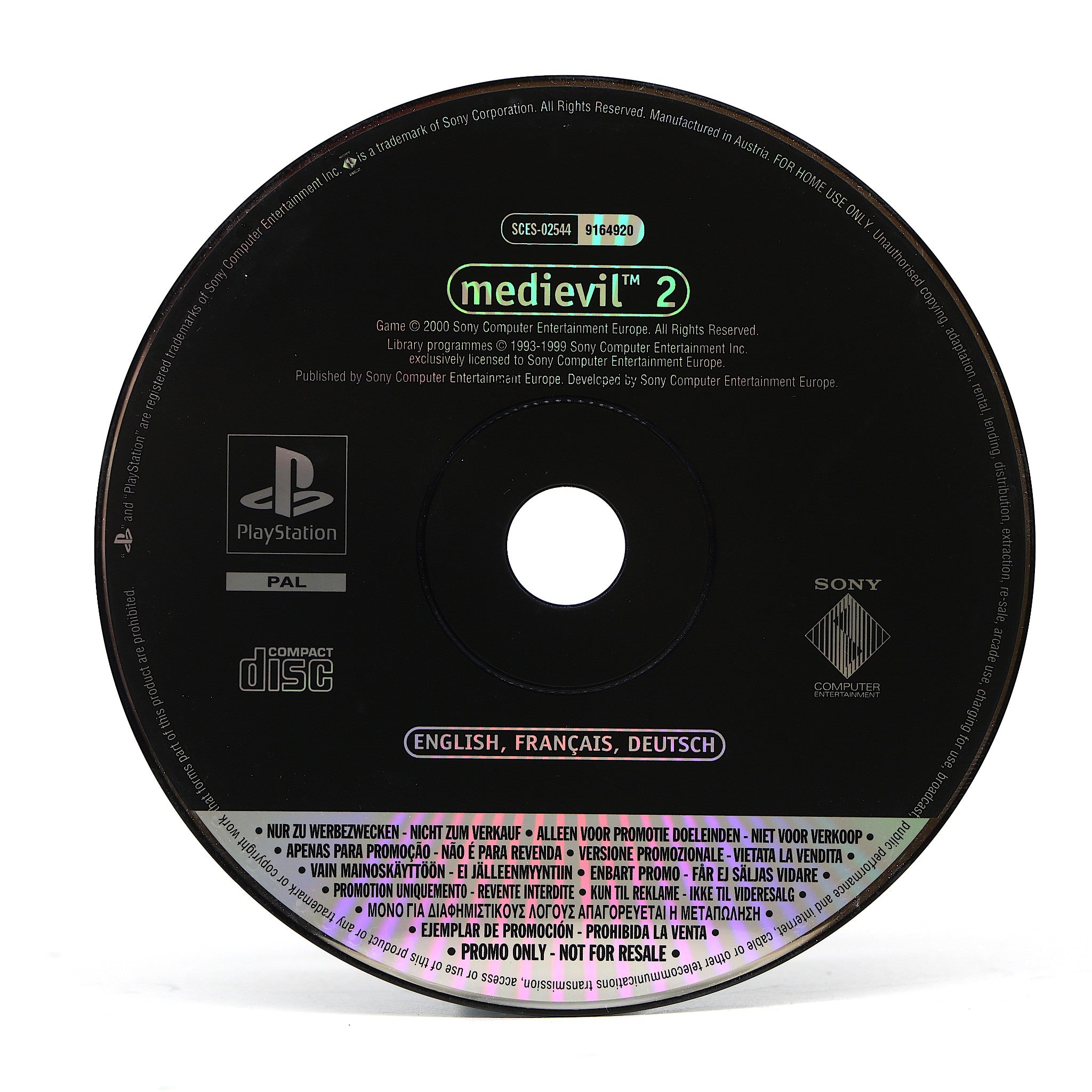 Medievil 2 | Sony PS1 Game | Promo Version | Very Good Condition!