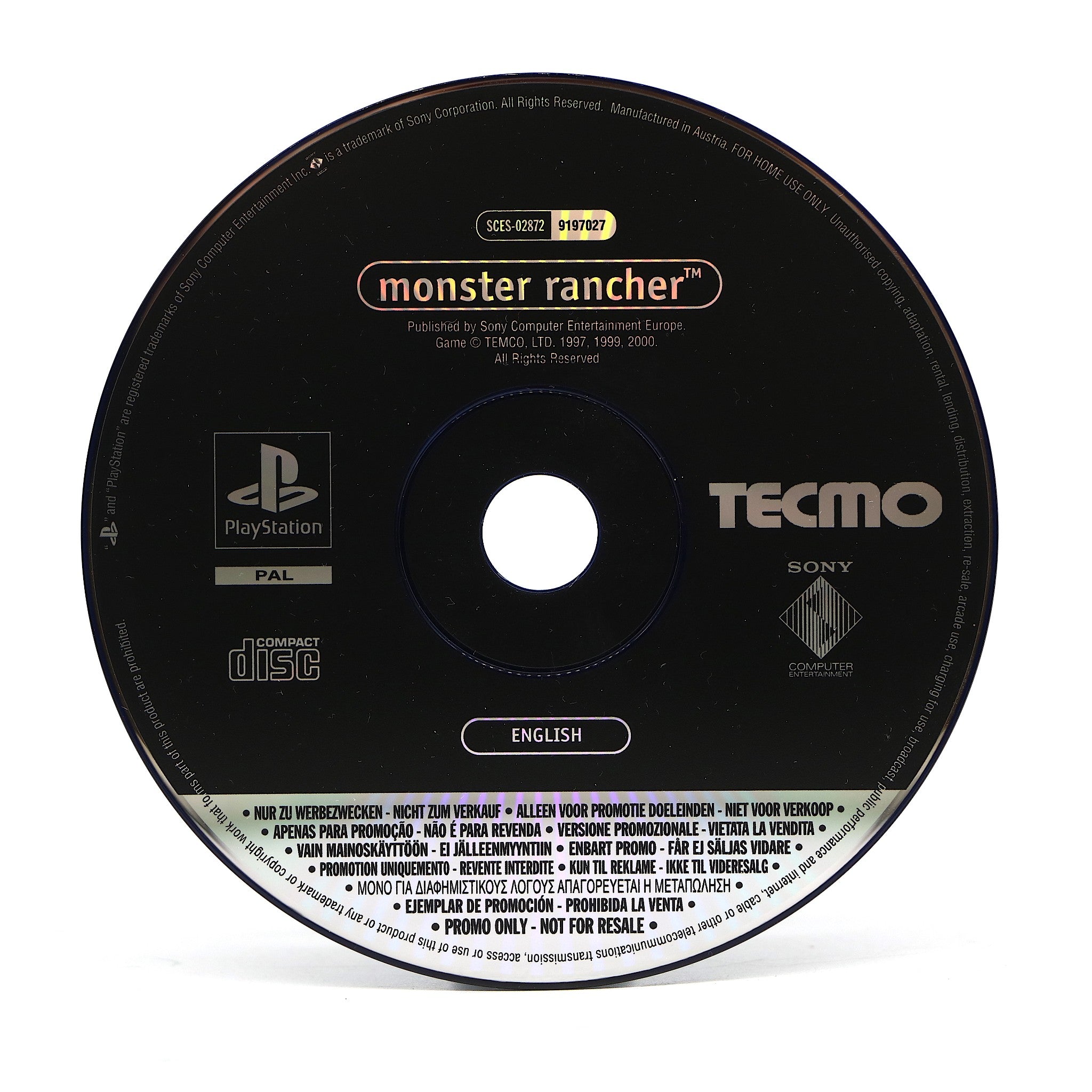Monster Rancher | Sony PS1 PSOne Game | Promo Version | Very Good Condition!