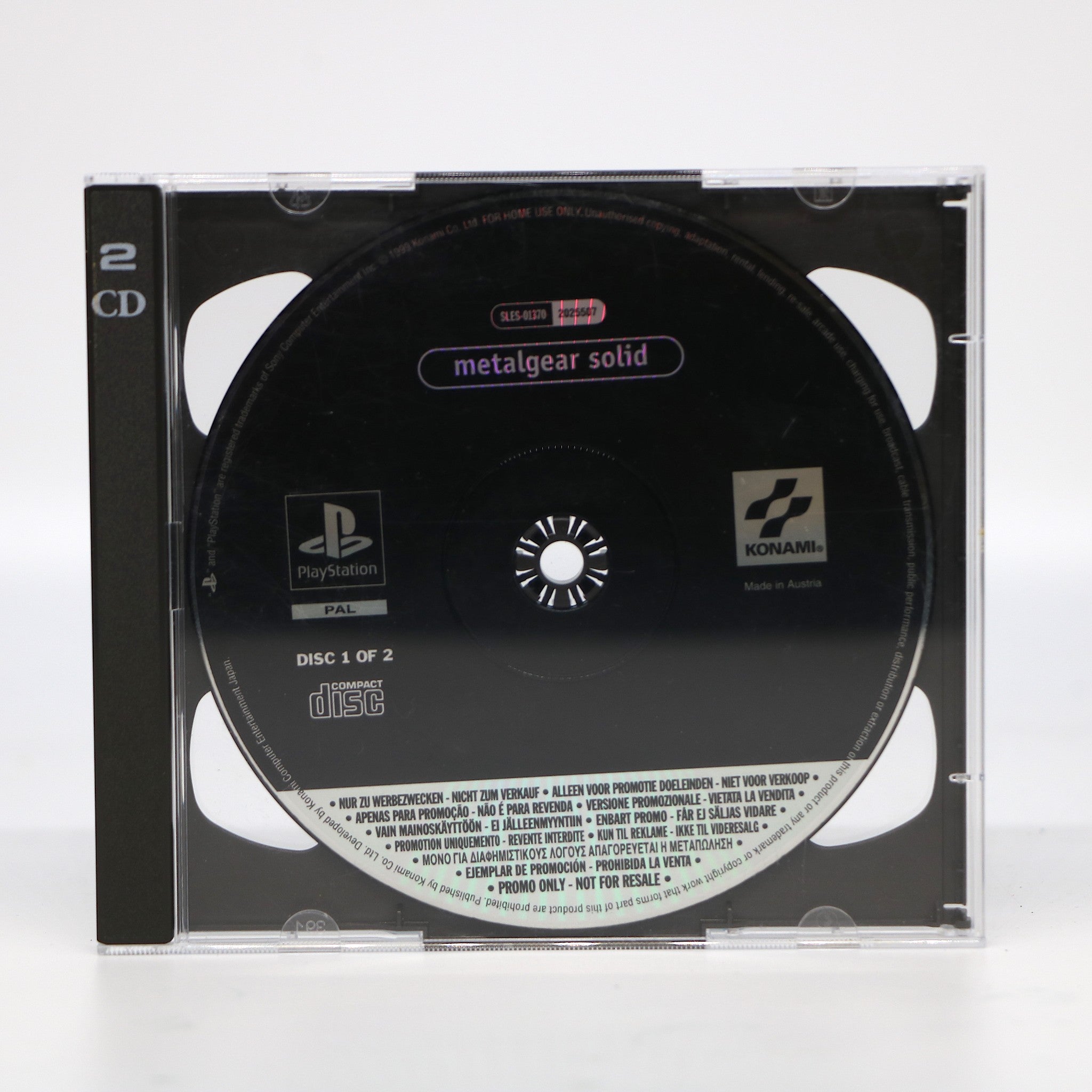 Metal Gear Solid | Sony PS1 PSOne Game | Promo Version | Collectable Condition