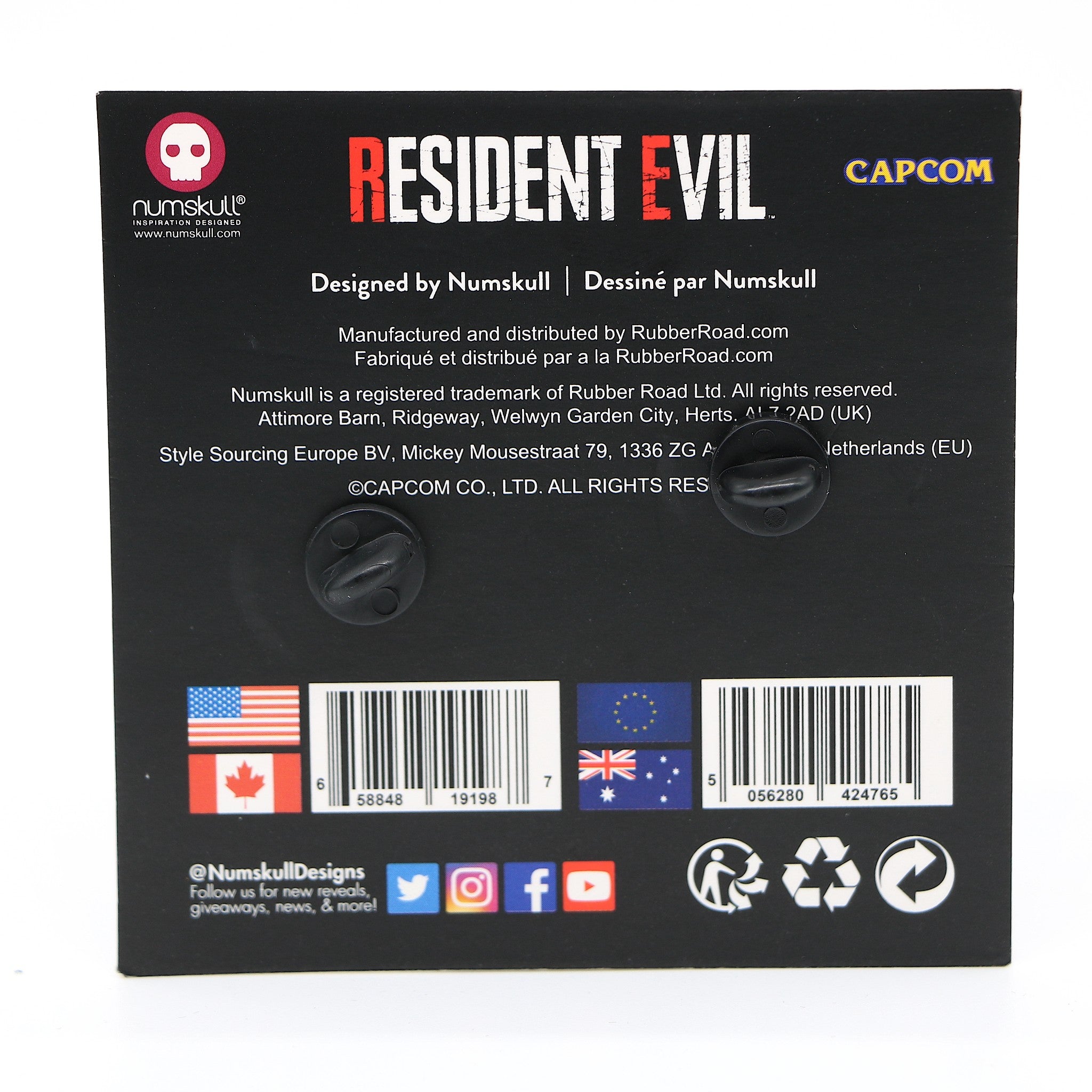 Resident Evil | Promo Capcom | Umbrella Metal Pin King Badges | New