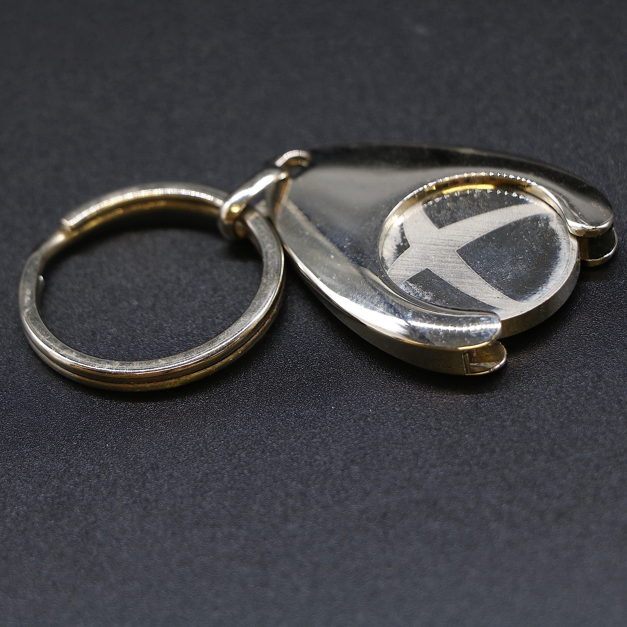 Xbox 360 Promo Metal Trolly Shopping Cart Token Keyring Keychain (Old £1 Coin)