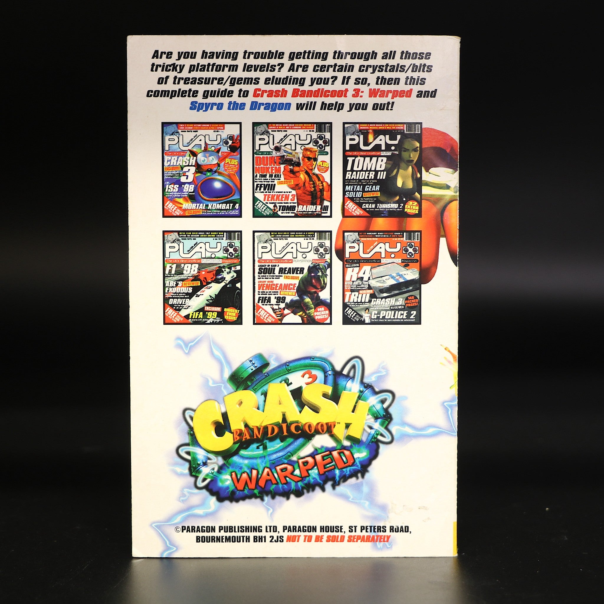 Crash Bandicoot 3 Warped Play Magazine Solution Book Mini Guide For PS1 Game