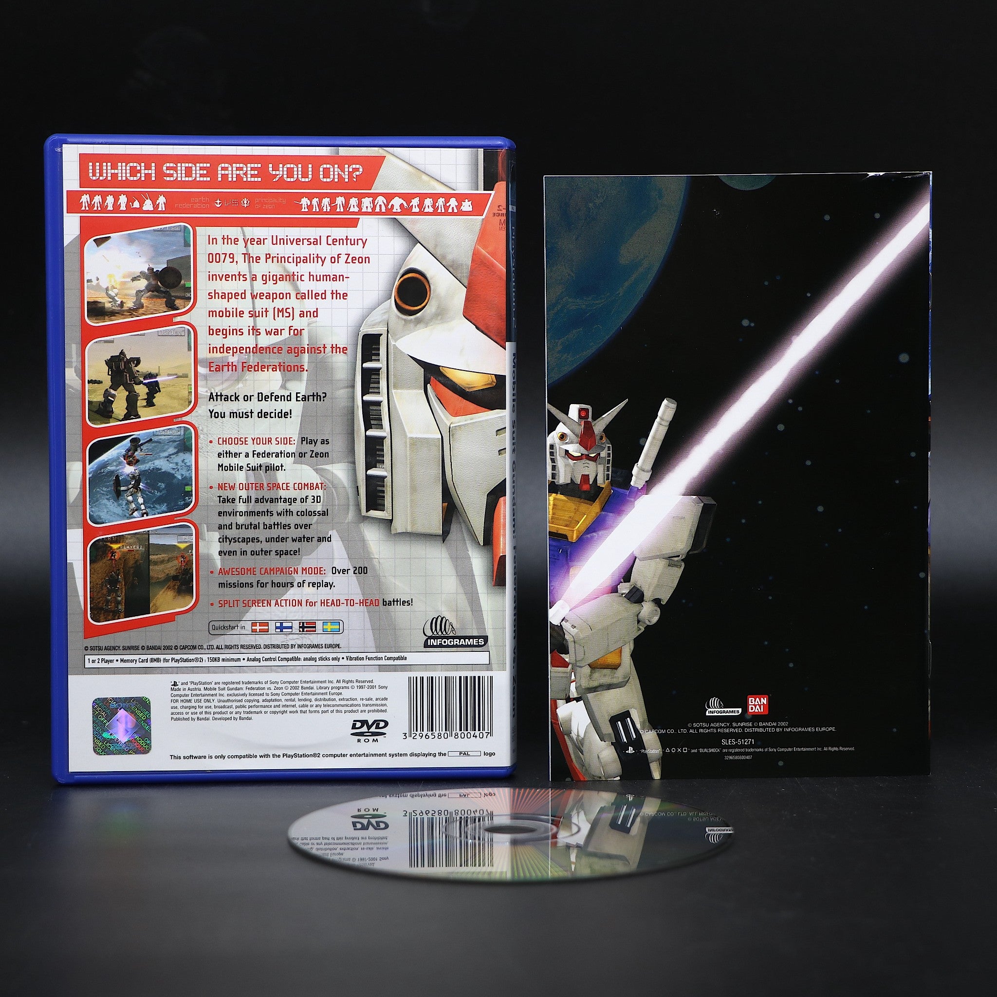 Mobile Suit Gundam | Federation Vs. Zeon | Sony PS2 Game | Very Good