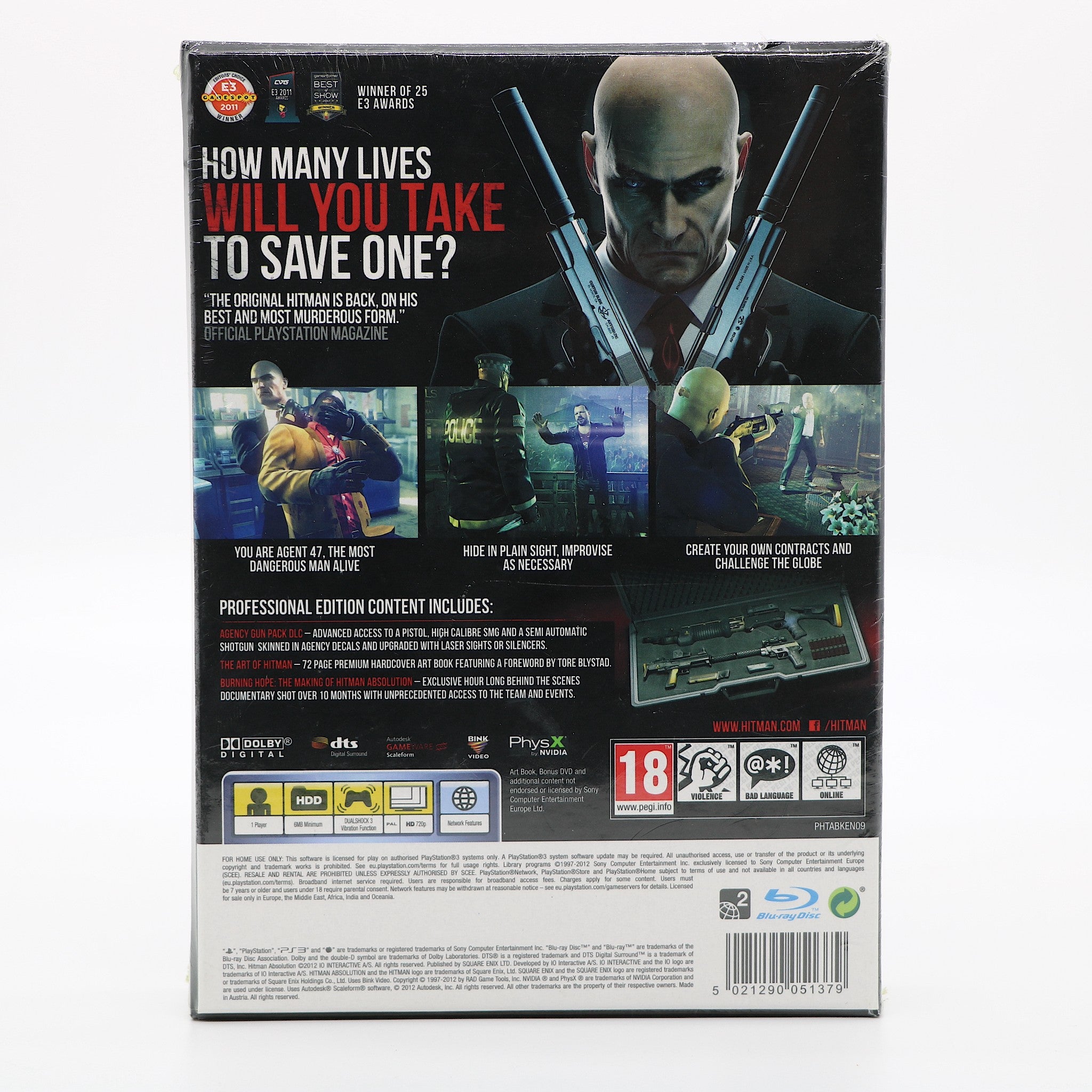 Hitman Absolution Professional Edition | Sony PS3 Game | New & Sealed