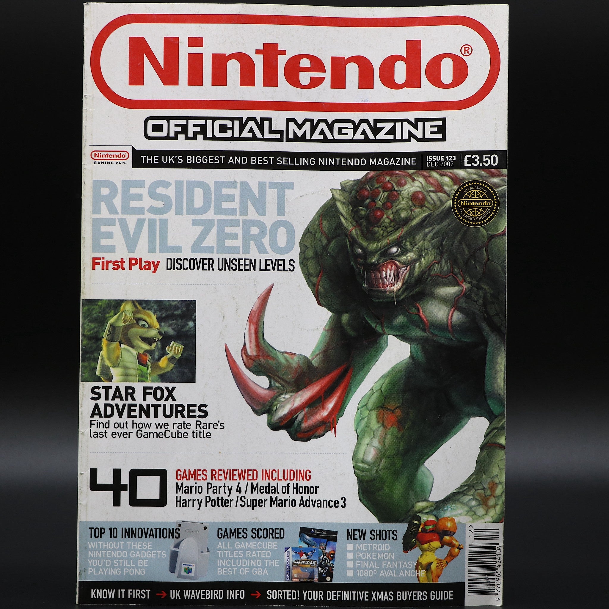 Official Nintendo Magazine NOM UK | Issue 123 Dec 2002 | Resident Evil Zero