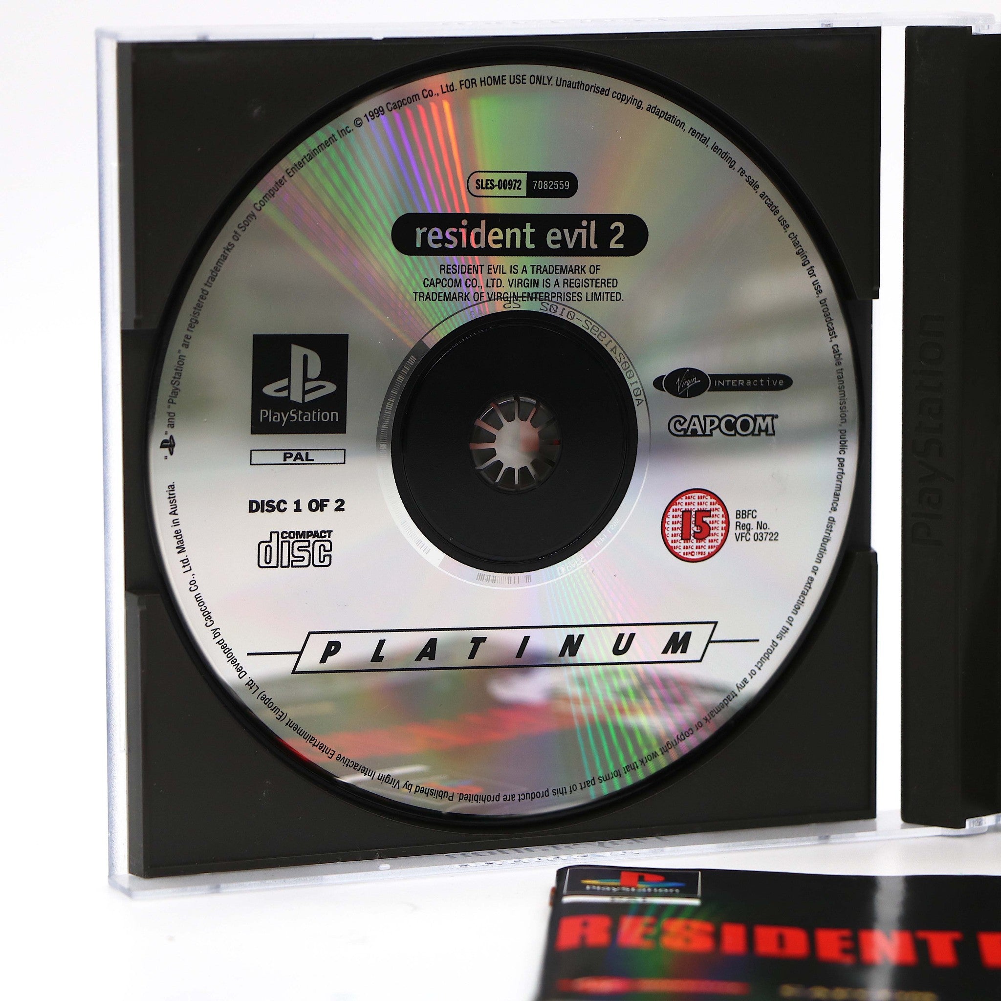Resident Evil 2 | Platinum | Sony Playstation PS1 Game | Collectable Condition