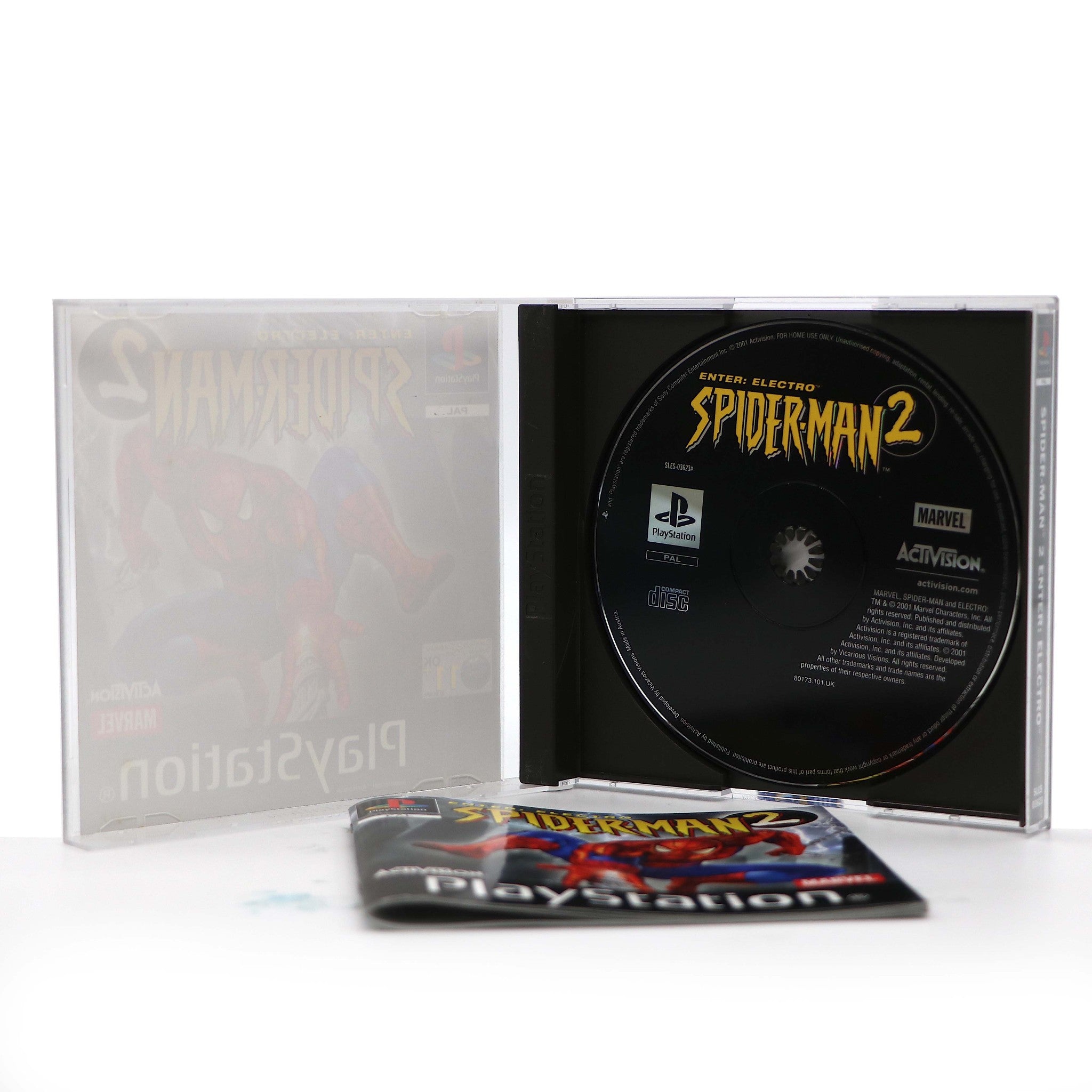 Spiderman 2 Enter Electro | Playstation PSONE PS1 Game | Collectable Condition