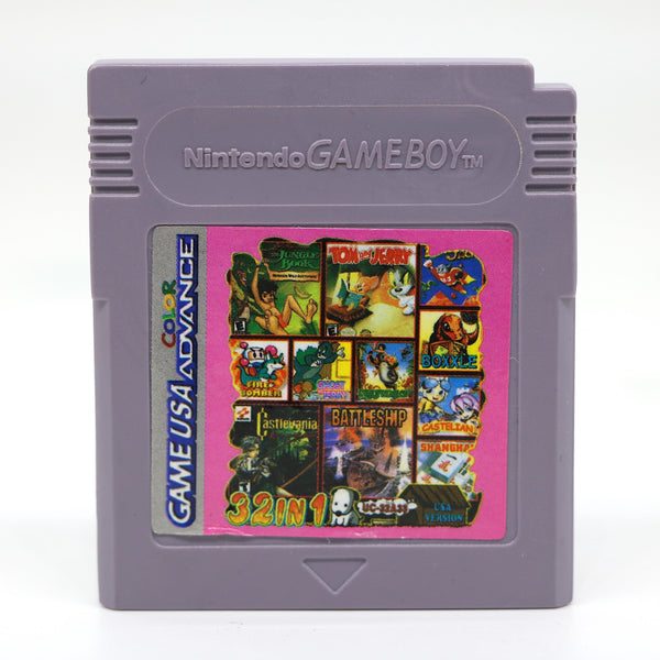 32-IN-1 Multi Game Cartridge Nintendo Gameboy Advance Color Game