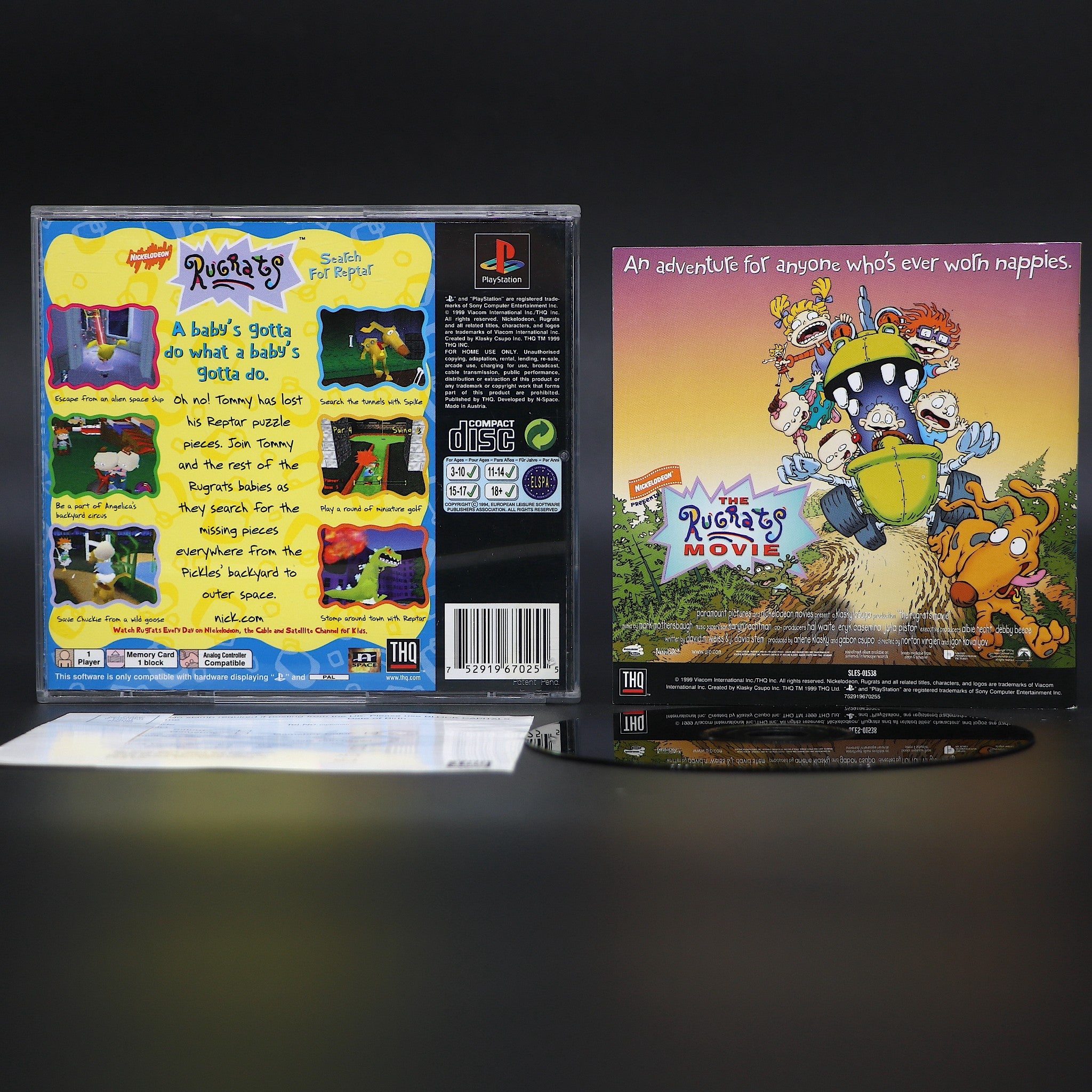 Rugrats | The Search For Reptar | Sony PS1 PSOne Game | Collectable Condition
