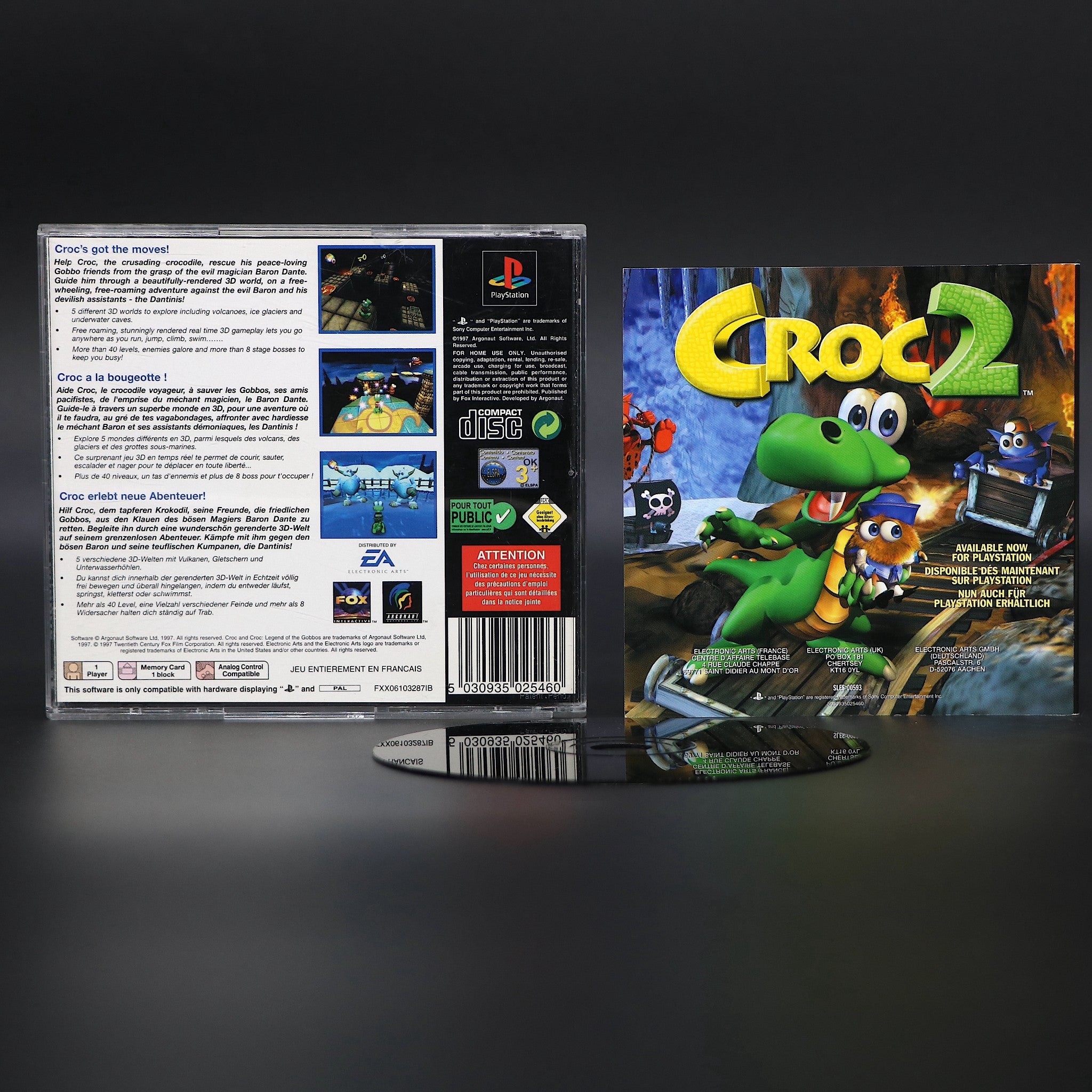 Croc Legend of the Gobbos - Sony PSONE PS1 Game - Collectable Condition