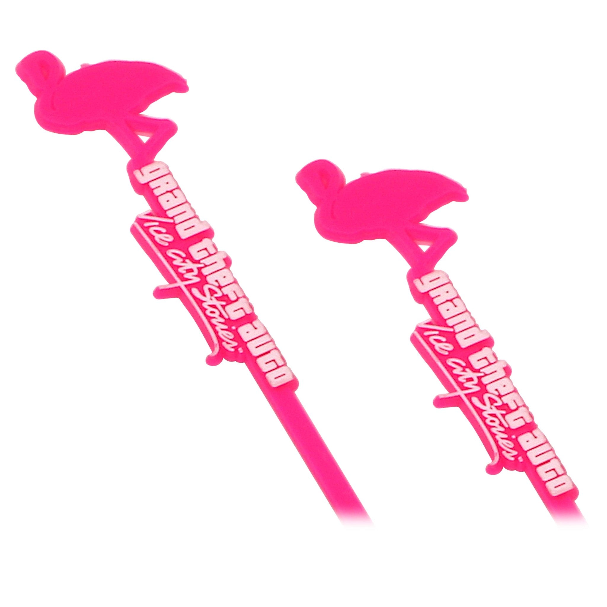 Grand Theft Auto (GTA) Vice City Cocktail Stirrers Sticks Flamingo | Rare Promo