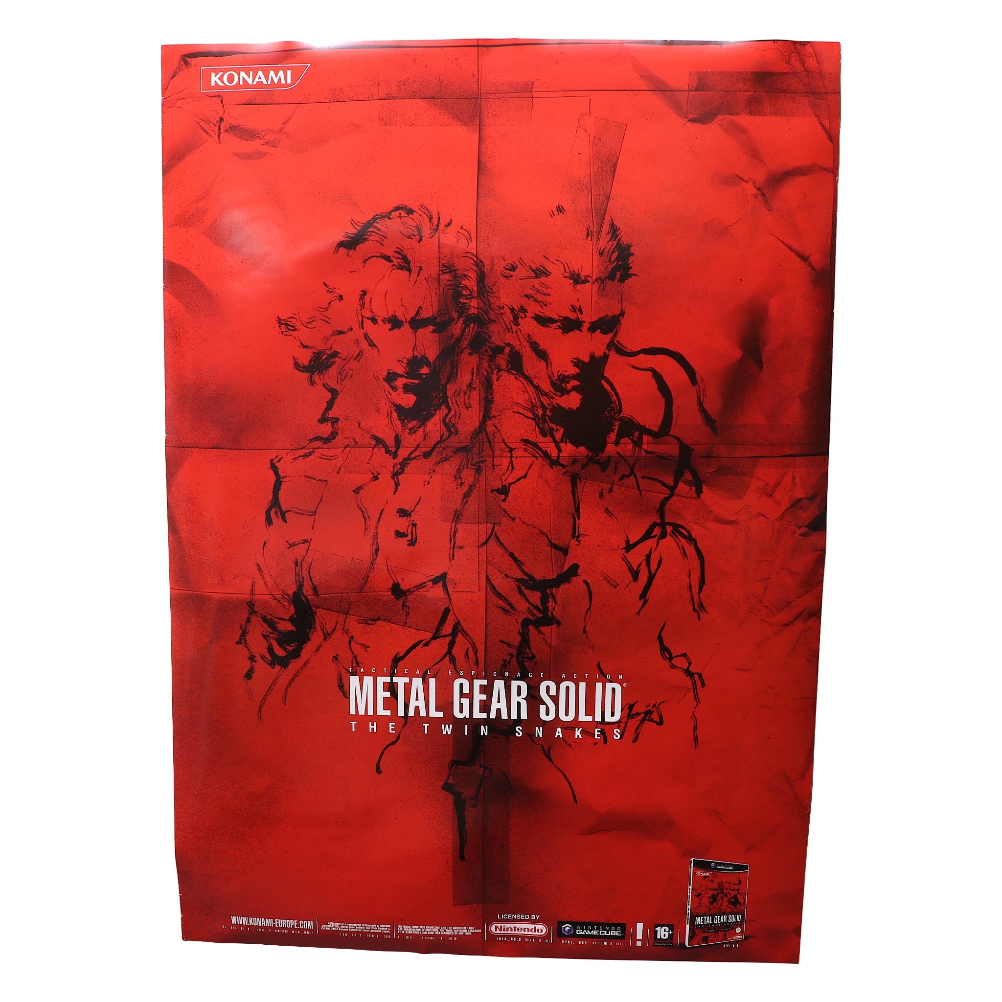 Metal Gear Solid Twin Snakes (MGS) Original (LARGE) Poster Artwork | 59.5x84cm