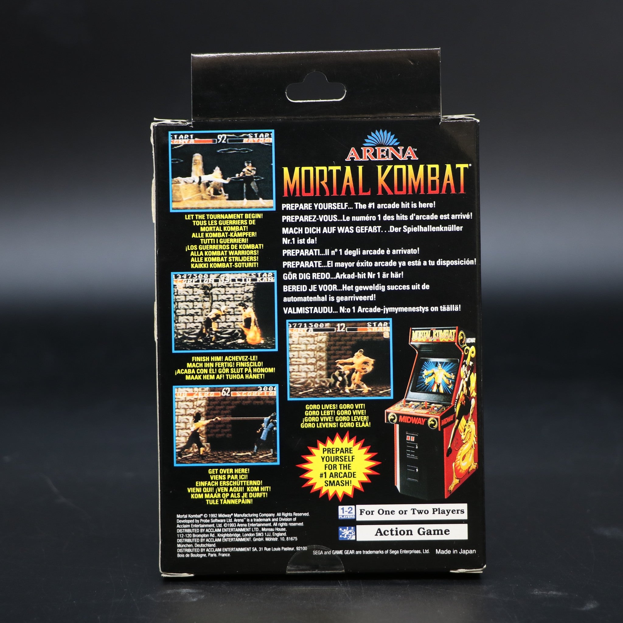 Mortal Kombat | Sega Game Gear Game | Boxed CIB | Collectable Condition