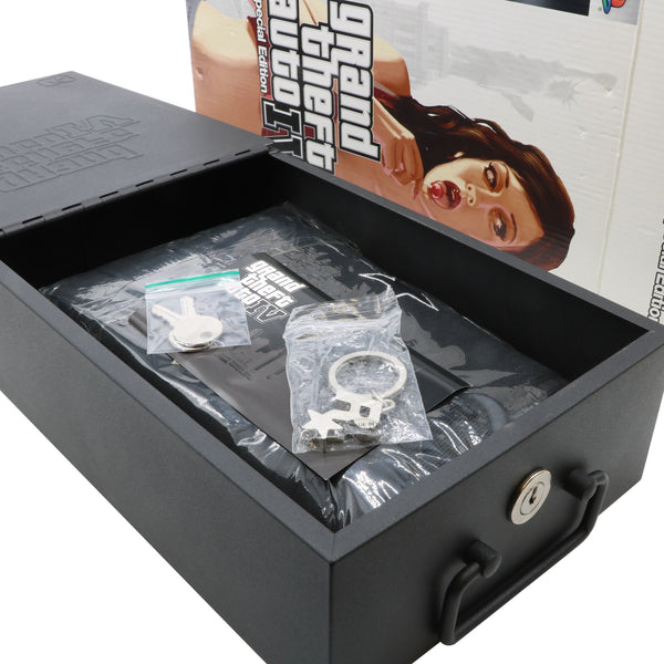 Grand theft auto store IV and V collectors bank bag and vault box