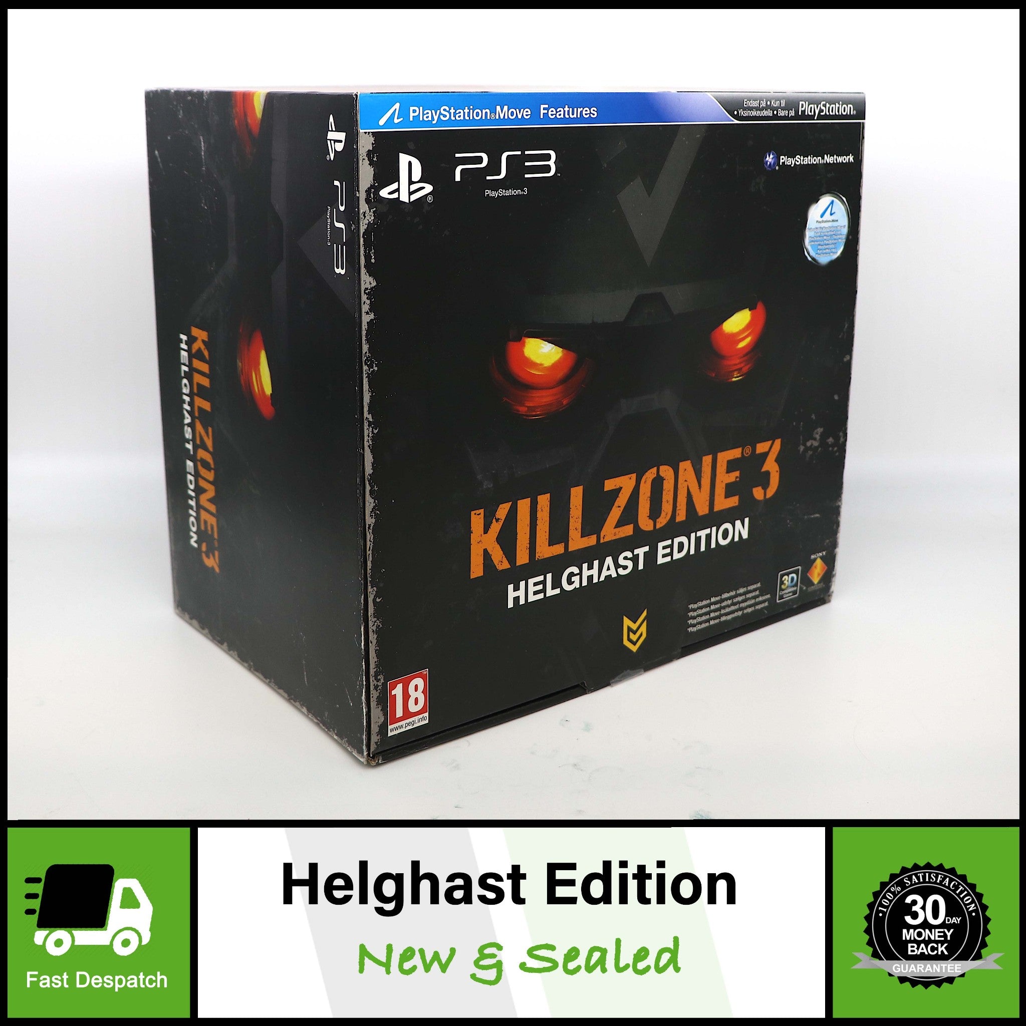 Killzone 3 | Helghast Edition | Sony PS3 Game | New & Sealed | GERMAN VERSION