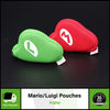 Mario & Luigi Hat Pouch Cases Holder 3DS/DS Cartridge Game Nintendo Club Japan