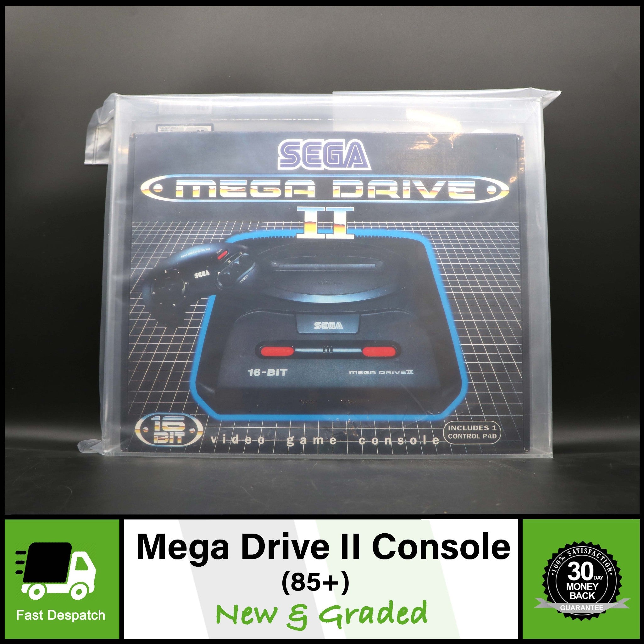 Sega Mega Drive II (2) 16 Bit Console | Brand New Graded UKG 85+ NM Wata VGA