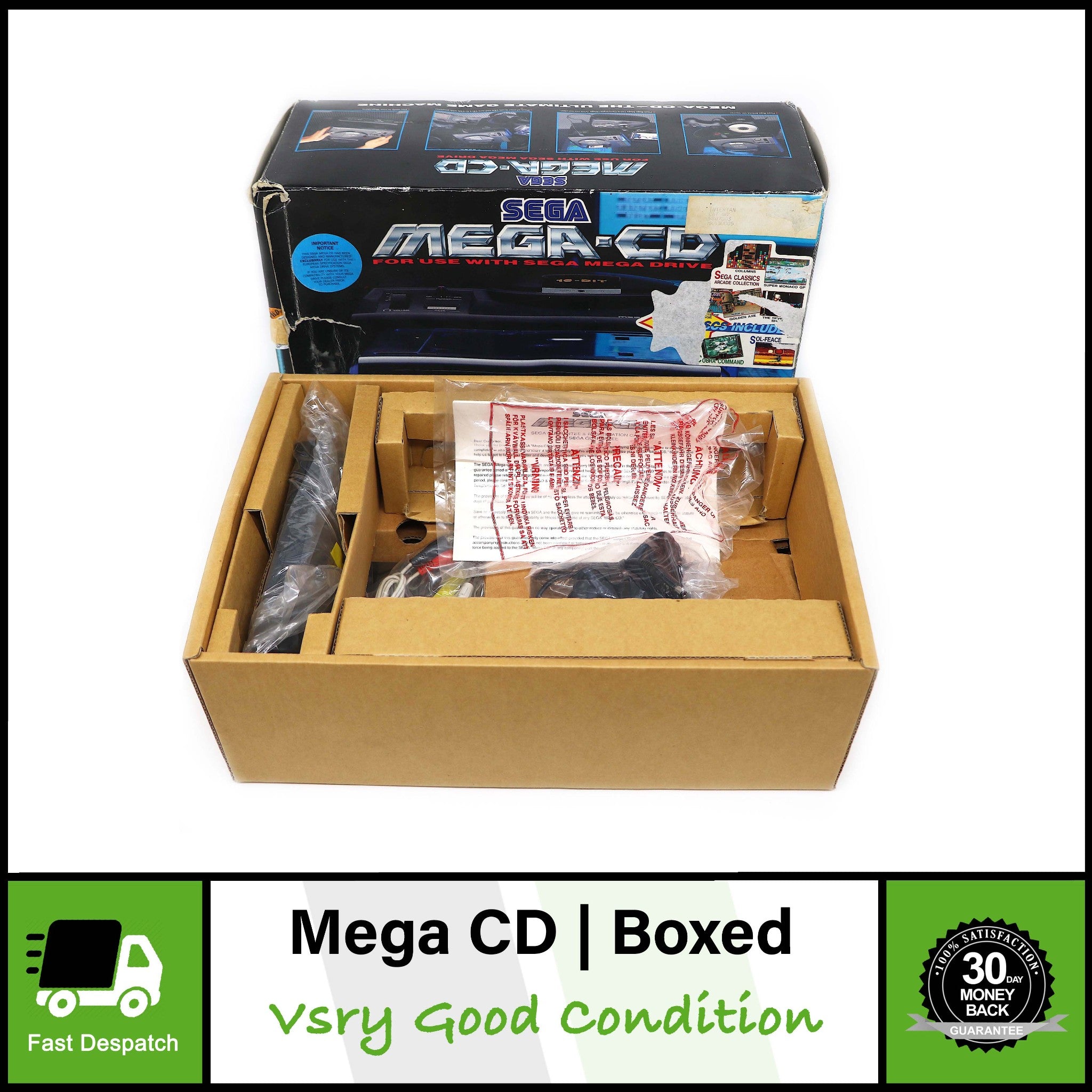 Sega Mega CD Mega-CD Console System For Use With Mega Drive | Boxed