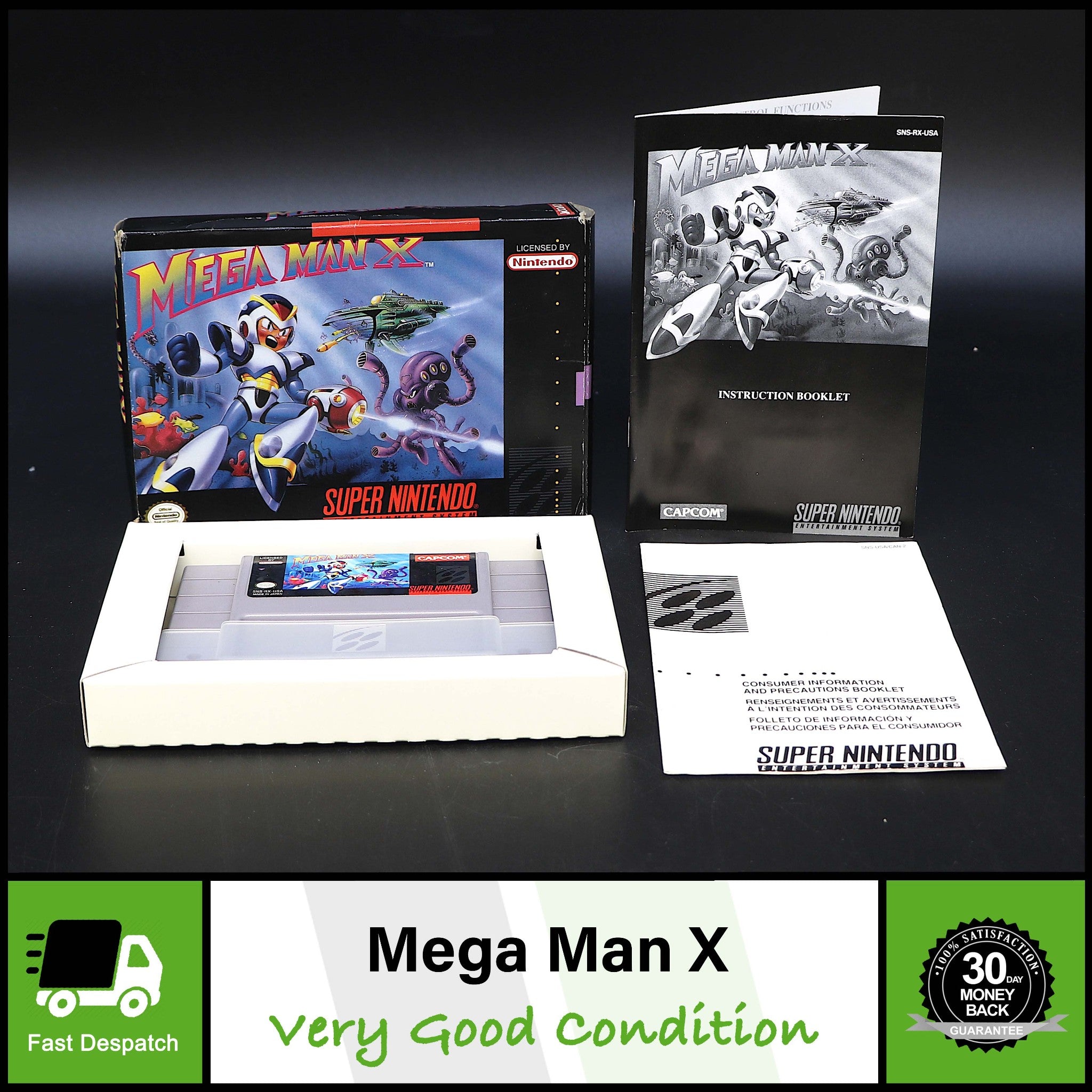 Mega Man X | Super Nintendo Entertainment System SNES Game | Boxed & Complete