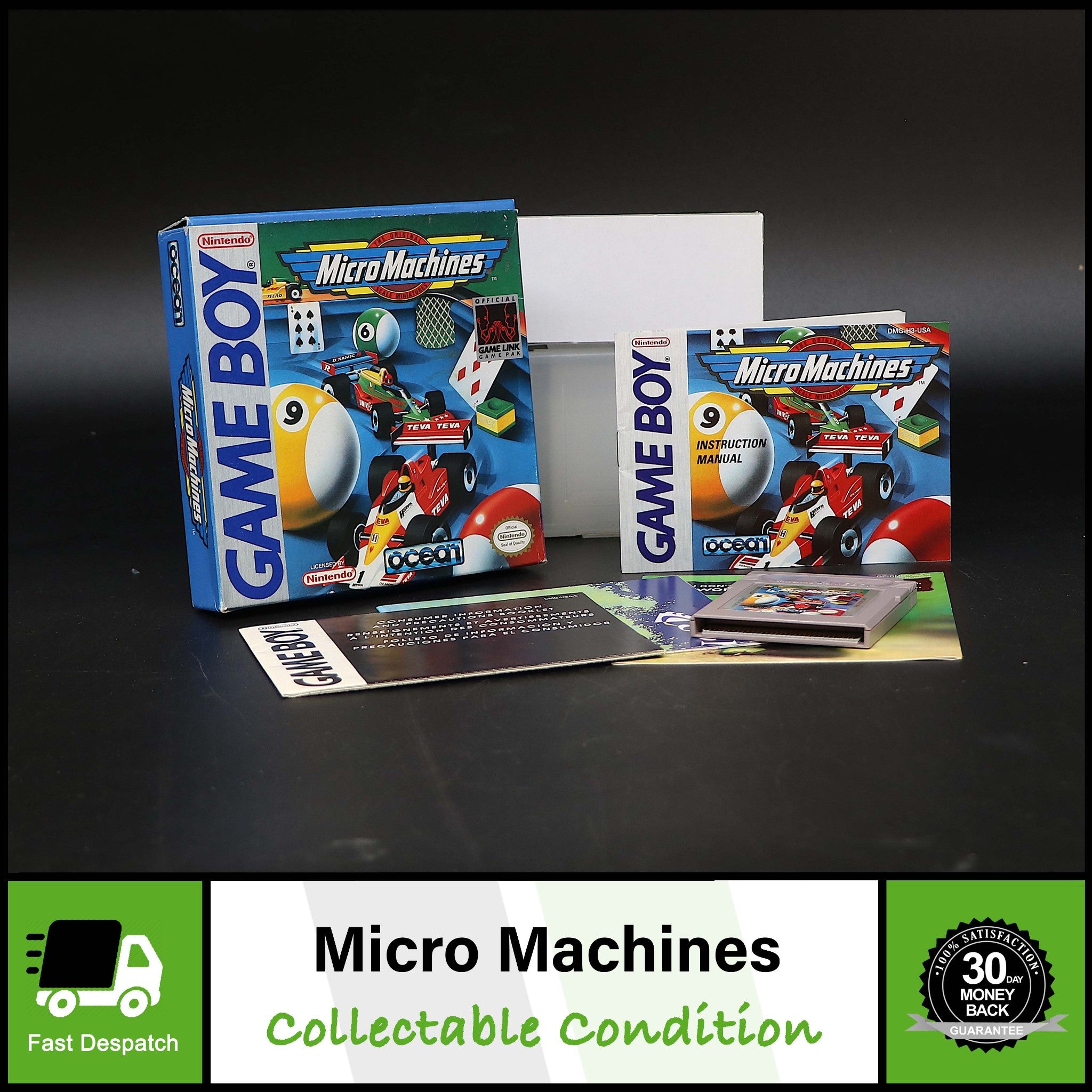 Micro Machines | Nintendo Gameboy Game | CIB Collectable Condition Rare USA