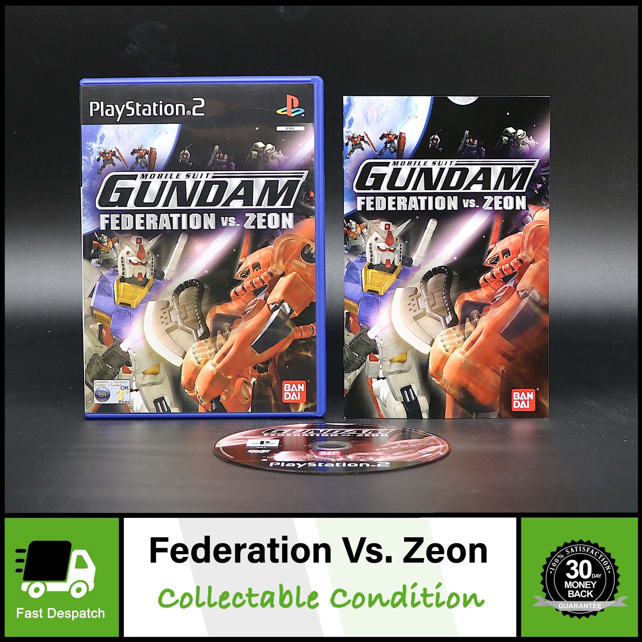Mobile Suit Gundam | Federation Vs. Zeon | Sony PS2 Game | Very Good