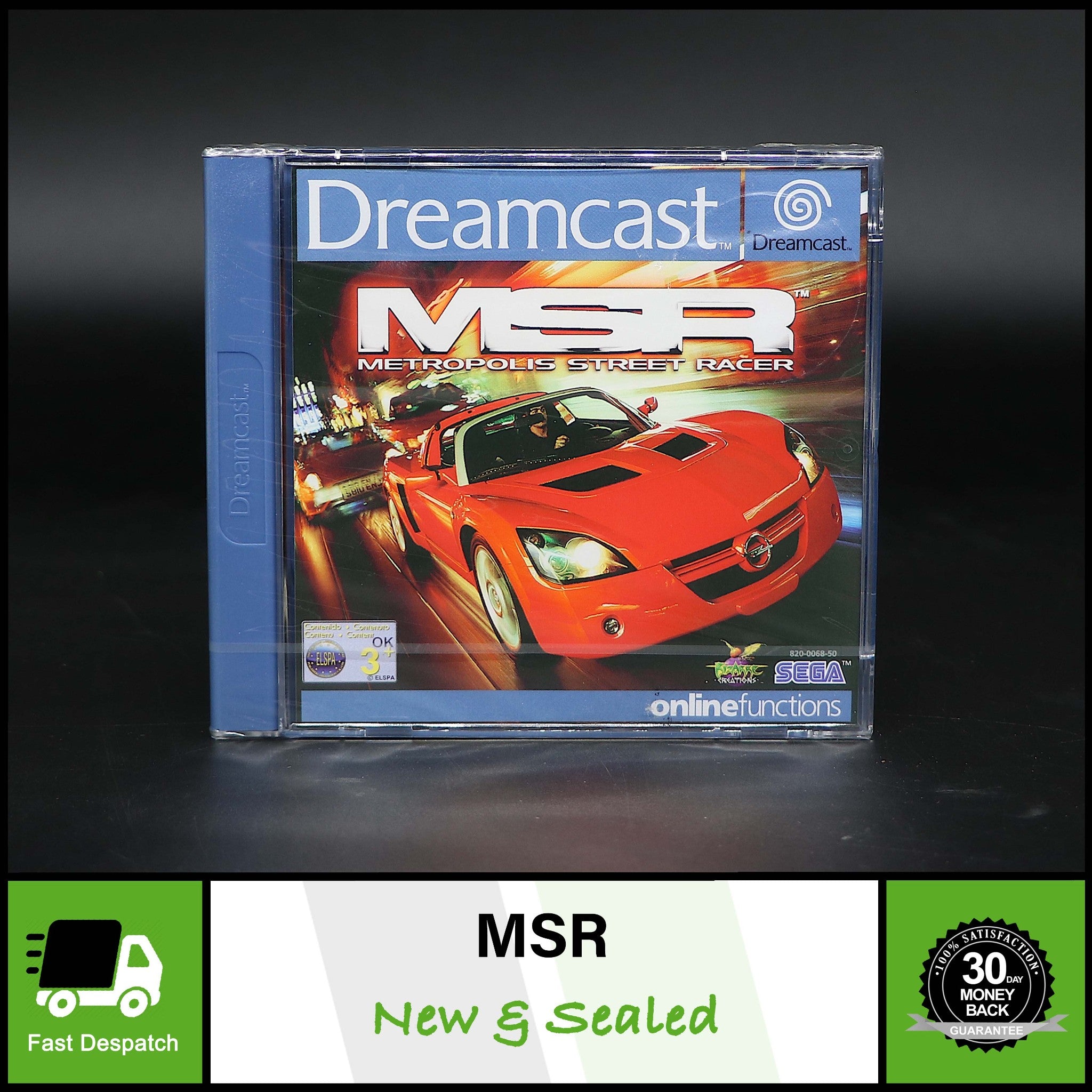 MSR Metropolis Street Racer | Sega Dreamcast Game | New & Sealed