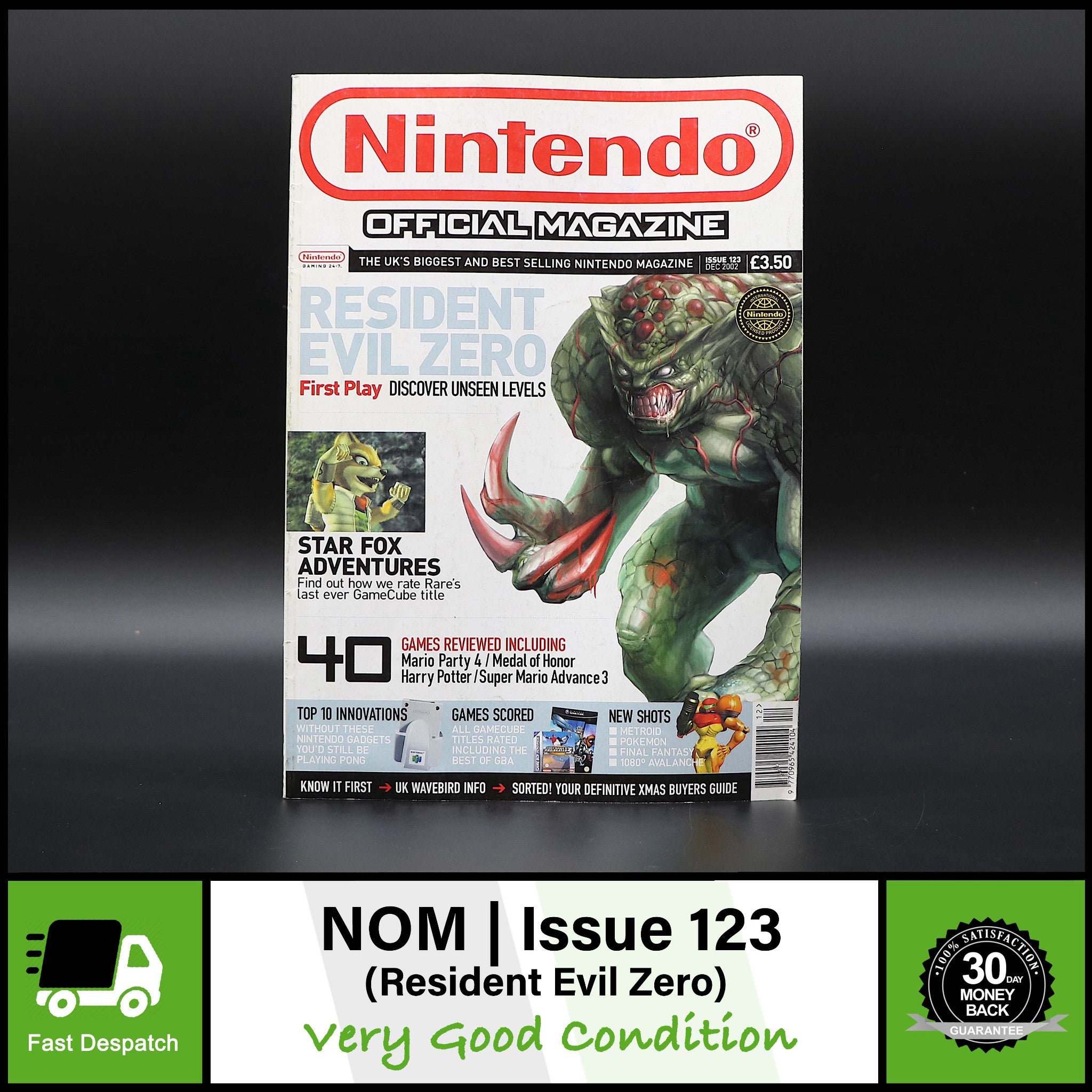 Official Nintendo Magazine NOM UK | Issue 123 Dec 2002 | Resident Evil Zero
