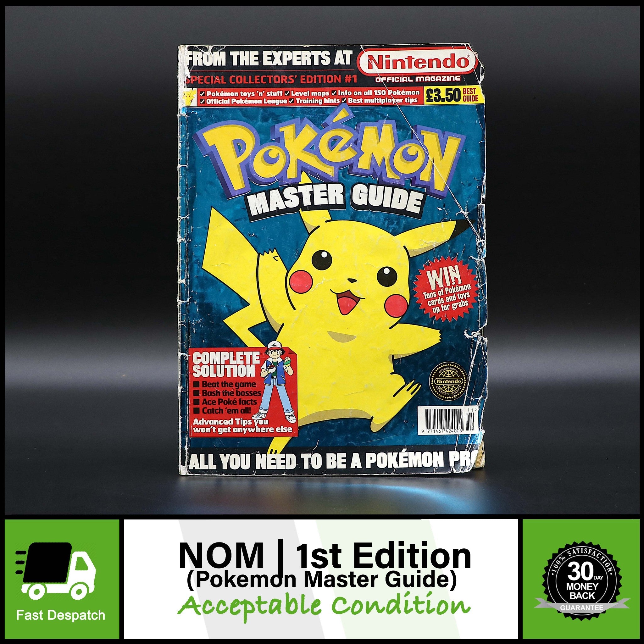 Official Nintendo Magazine NOM UK | Issue 1 | Pokemon Master Guide 1st Edition