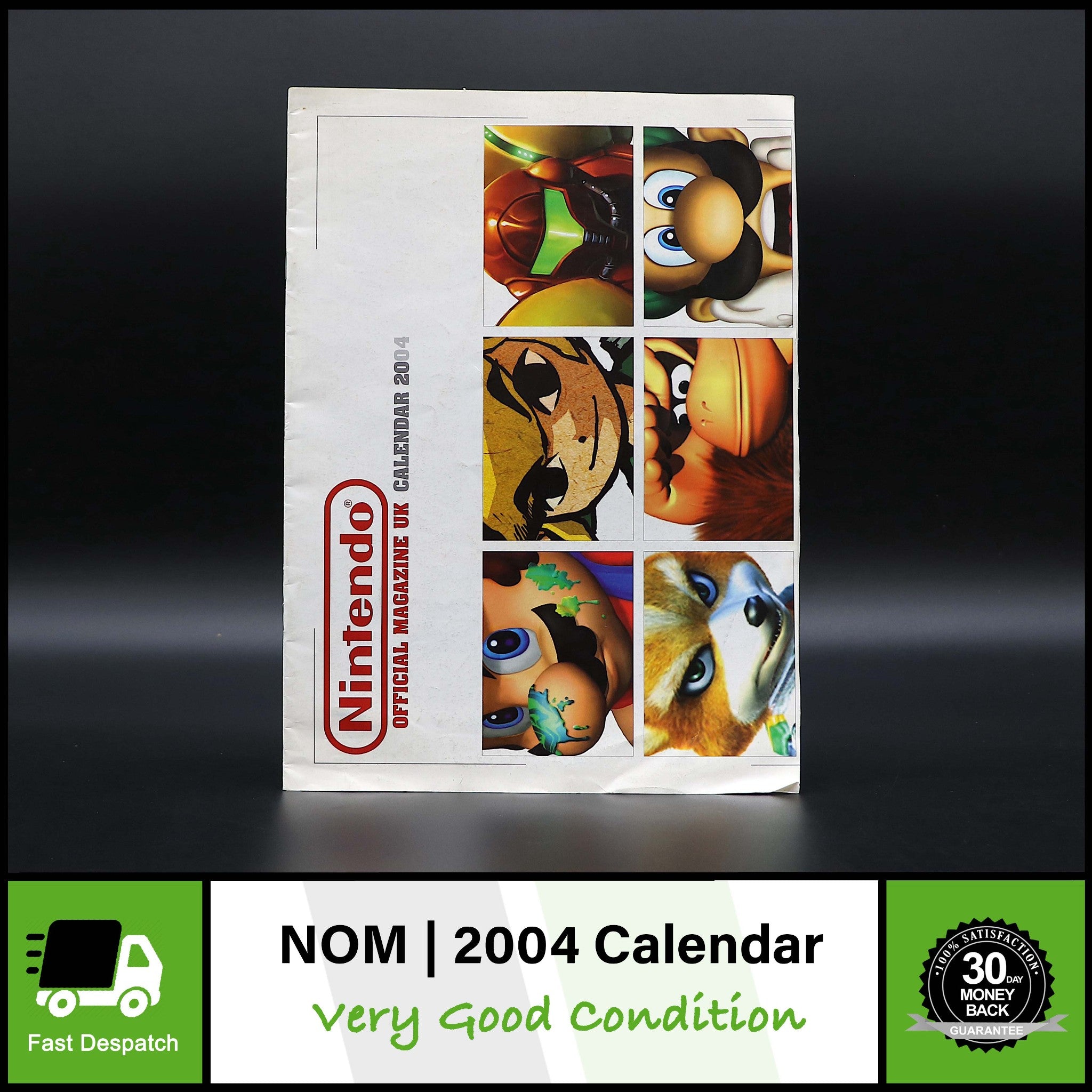 Official Nintendo Magazine NOM UK | Pull Out 2004 Calendar | Zelda Donkey Kong