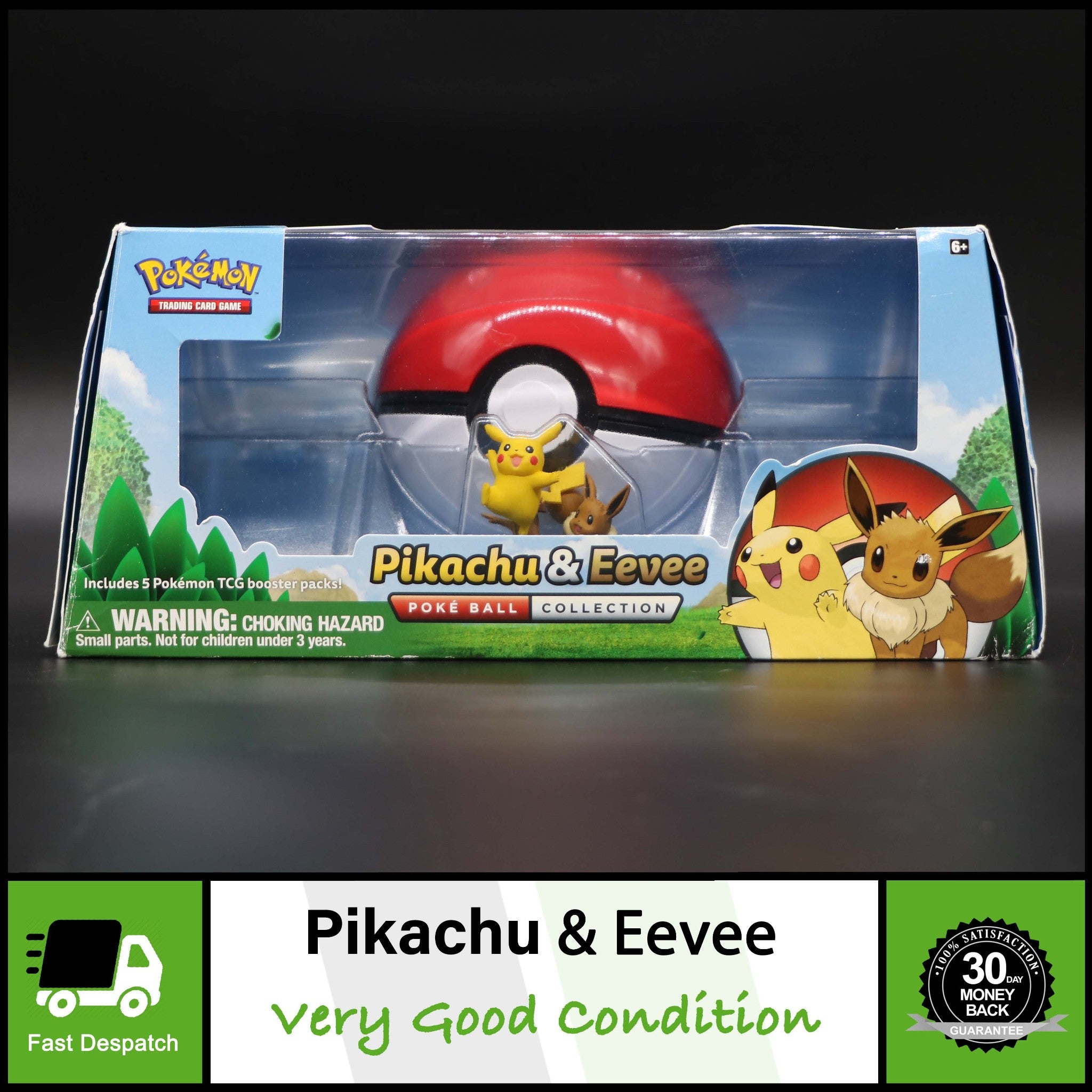 Pokémon Pikachu & Eevee Poké Ball Collection Rare Inc Figure Ball