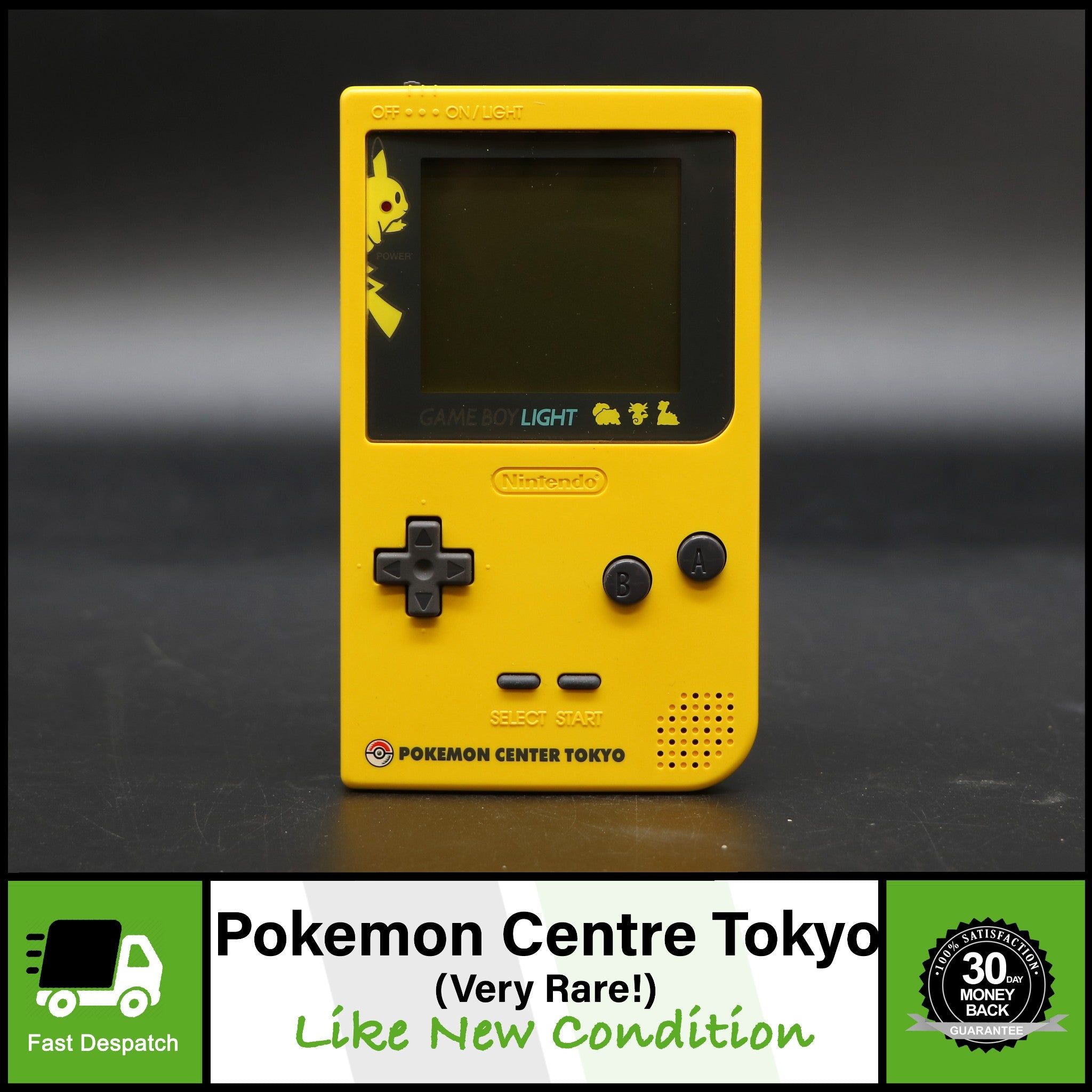 Game Boy Light | Pokemon Centre Tokyo Yellow Handheld Portable Console | MGB-101