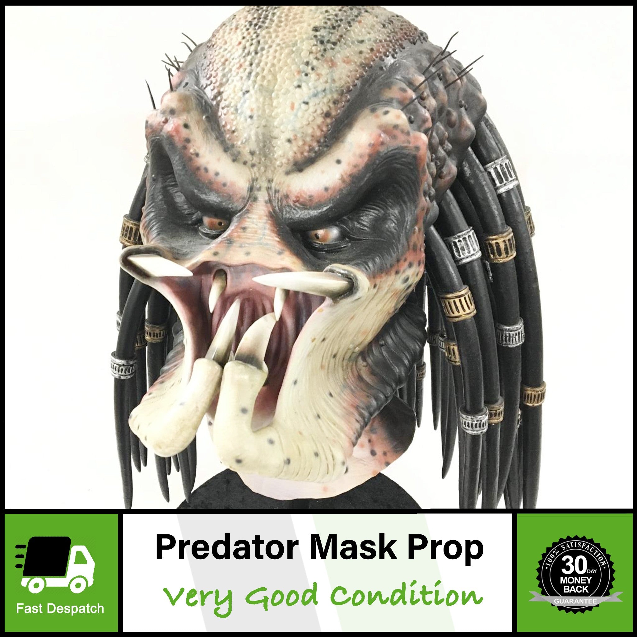Aliens vs Predator Latex Mask Movie Film Prop On Stand One Off Life-Sze Piece