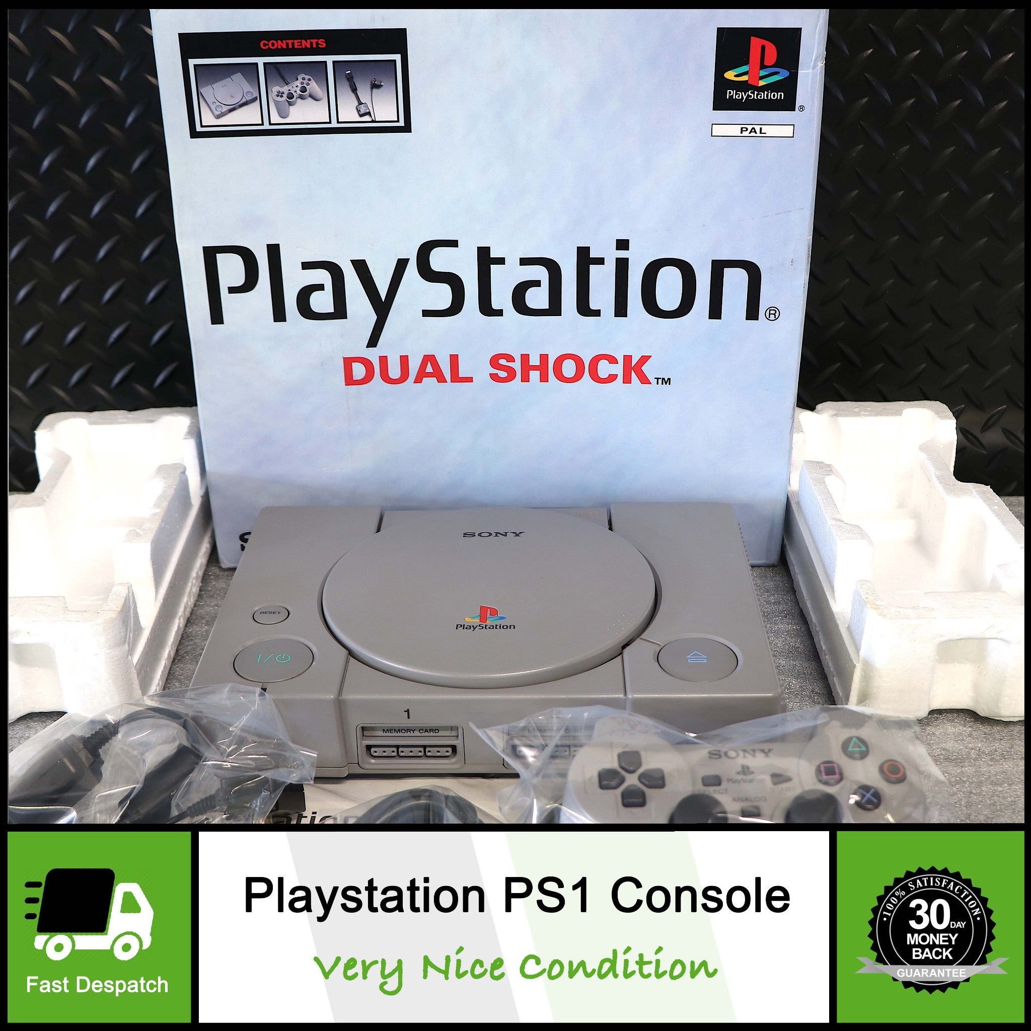 Fat Sony Playstation PS1 PSOne System Console | SCPH-9002 | Boxed | Grade 2