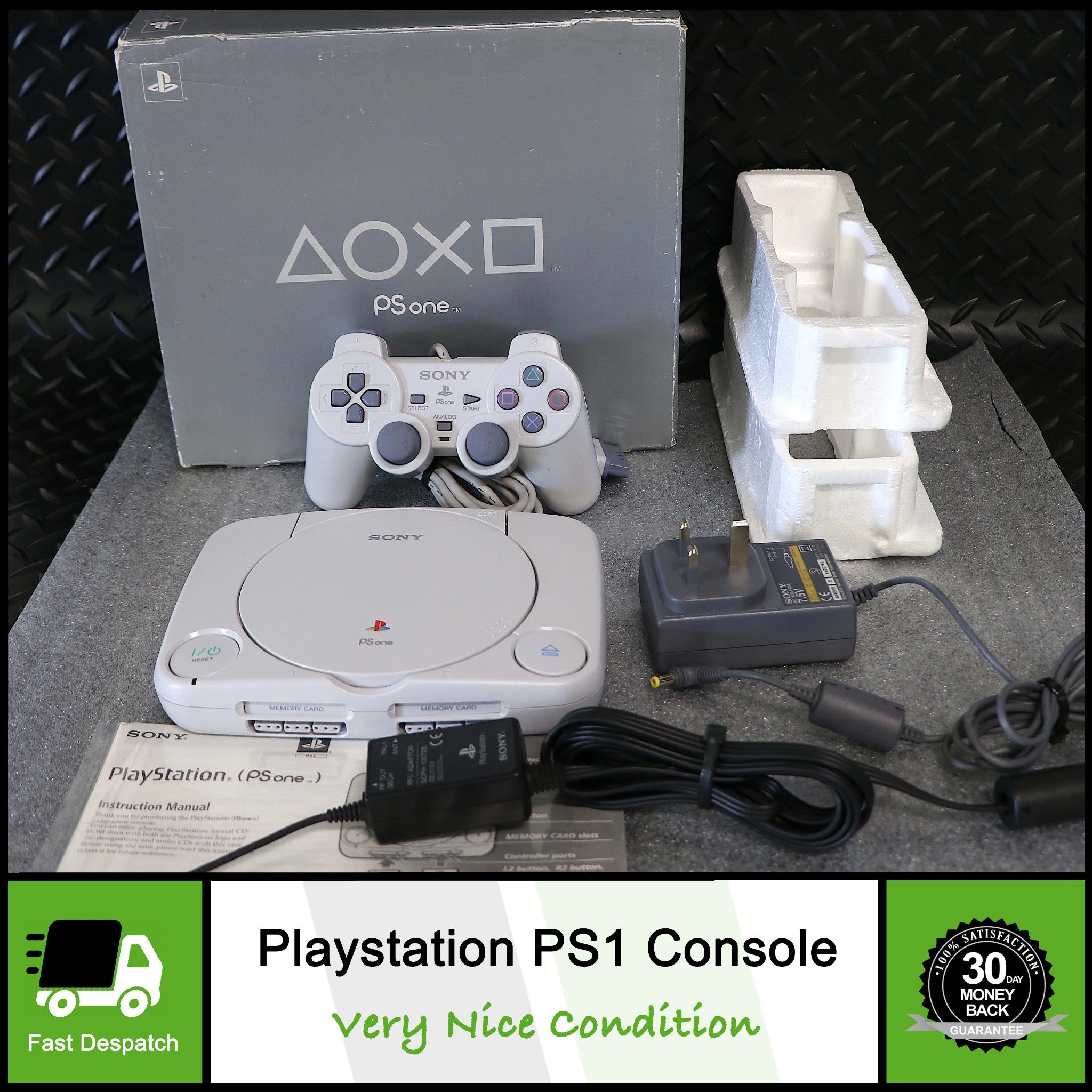 Slimline Slim Sony Playstation PS1 PSOne Console | SCPH-102 | Boxed | Grade 2