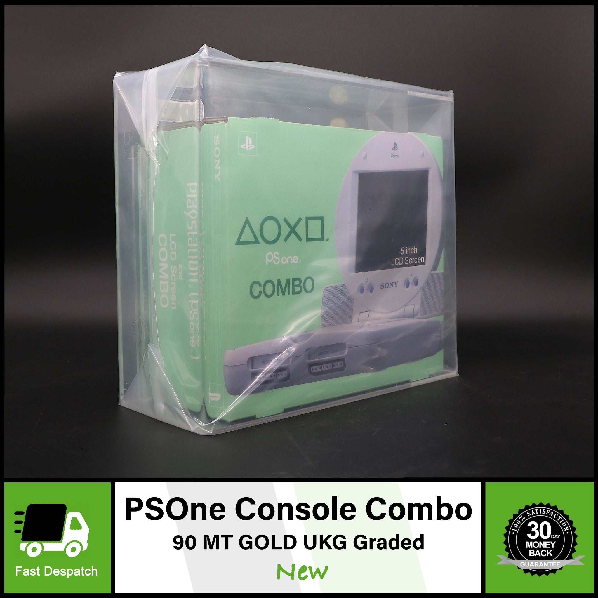 Sony PS1 PSOne LCD Combo Console | SCPH-102 | UKG Graded | 90 MINT WATA VGA