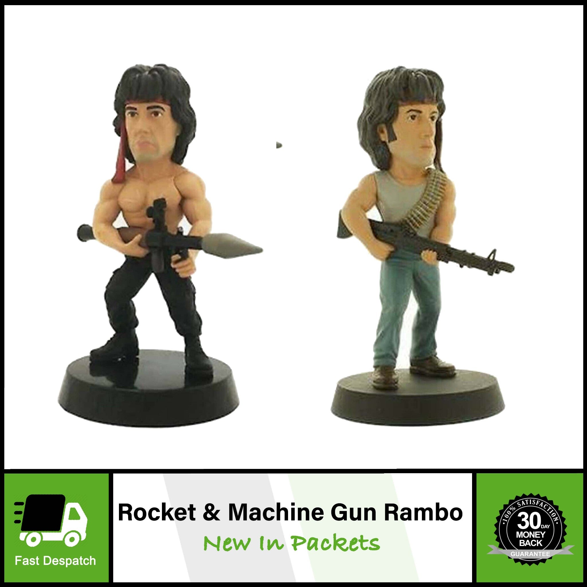 Rambo The Video Game | PS3 Xbox 360 Game | Pre-Order Promo 3" Mini Figures