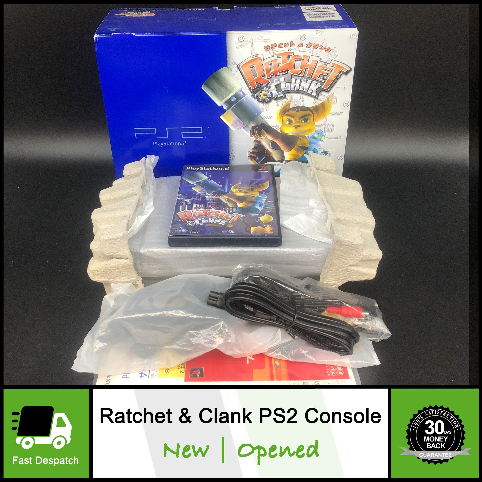 Ratchet & Clank | Black Fat Sony PS2 Console | Boxed & Collectable Condition