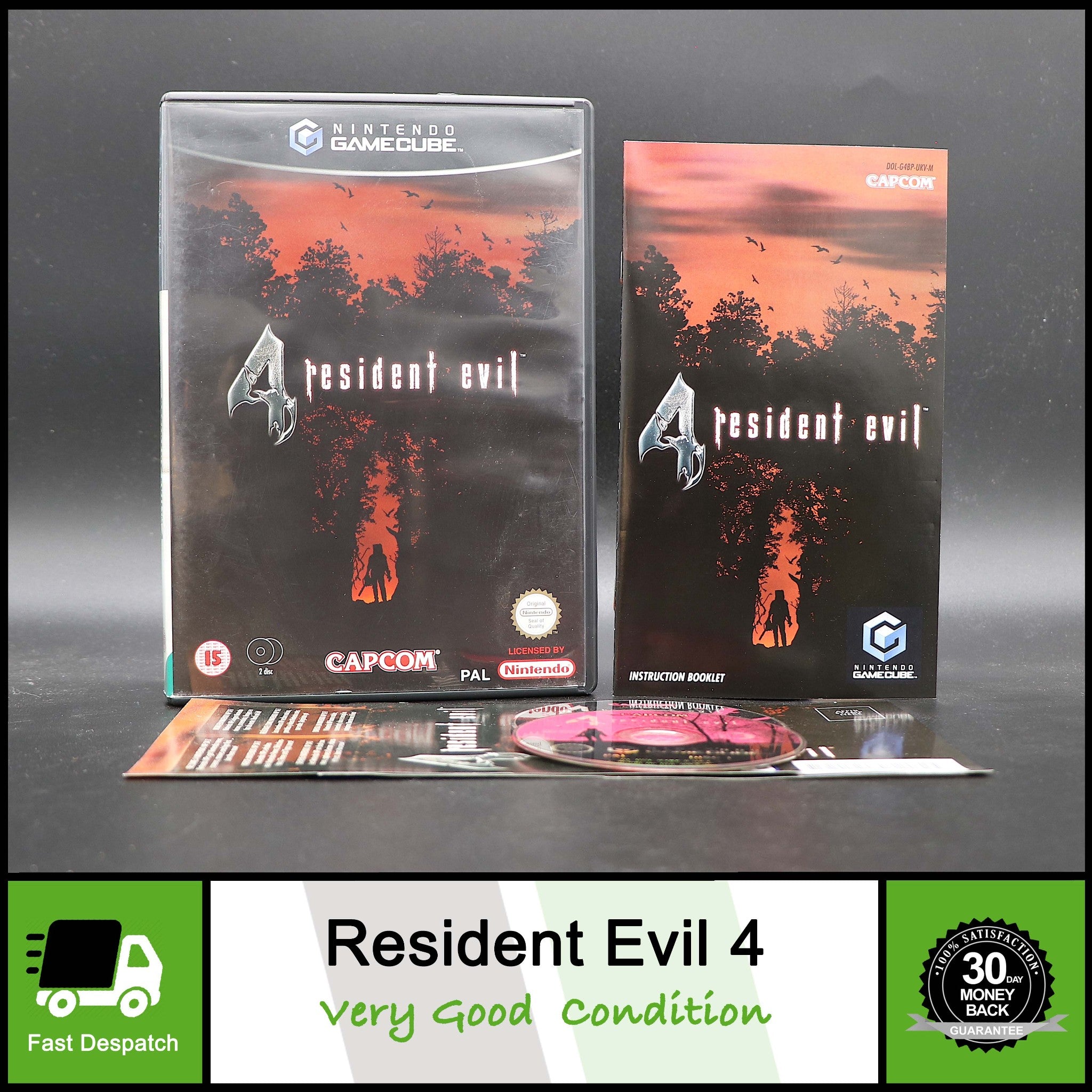 Resident Evil 4 Four iv | Nintendo Gamecube Game | VGC!!