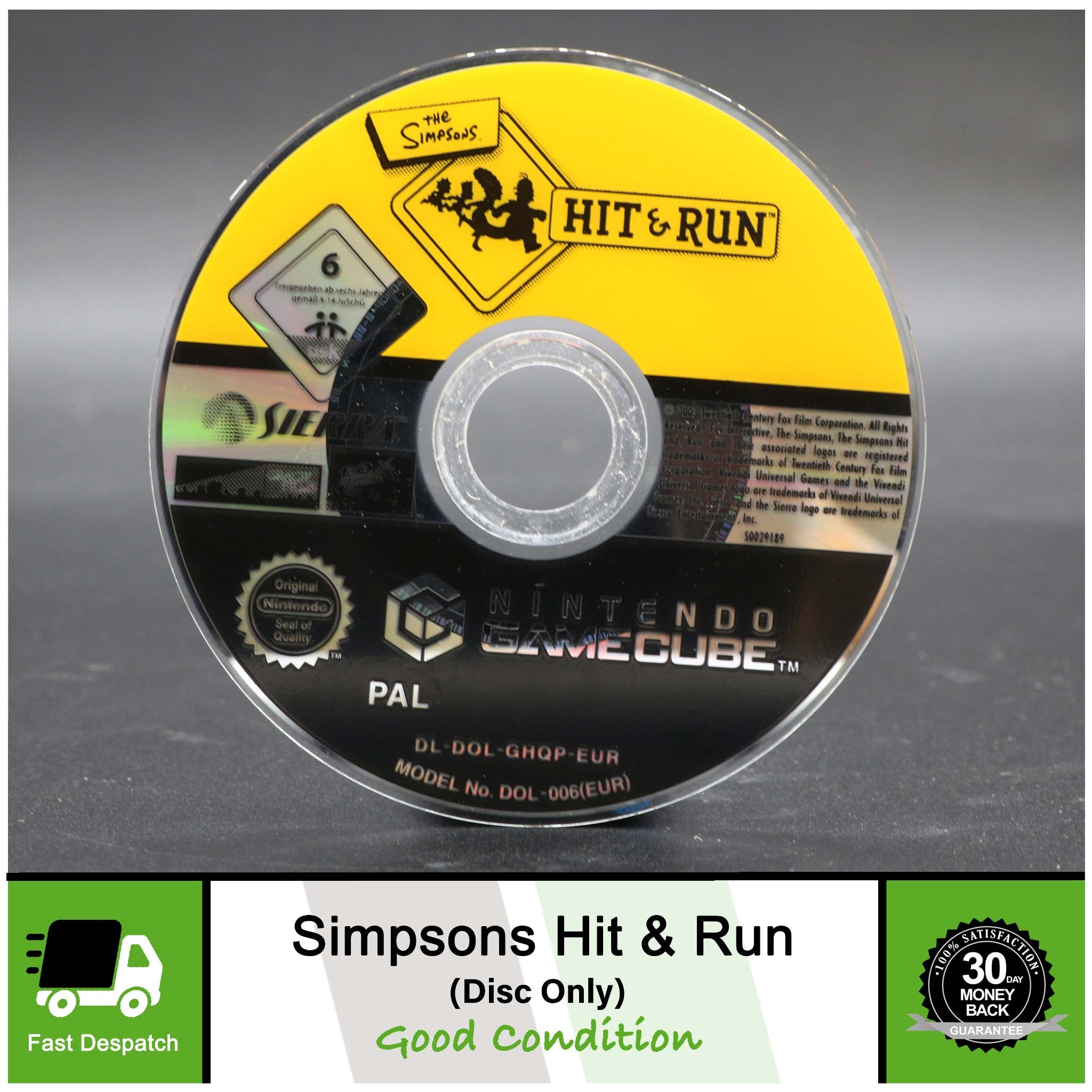 Simpsons Hit & Run (The) | Nintendo Gamecube Game | Disc Only!