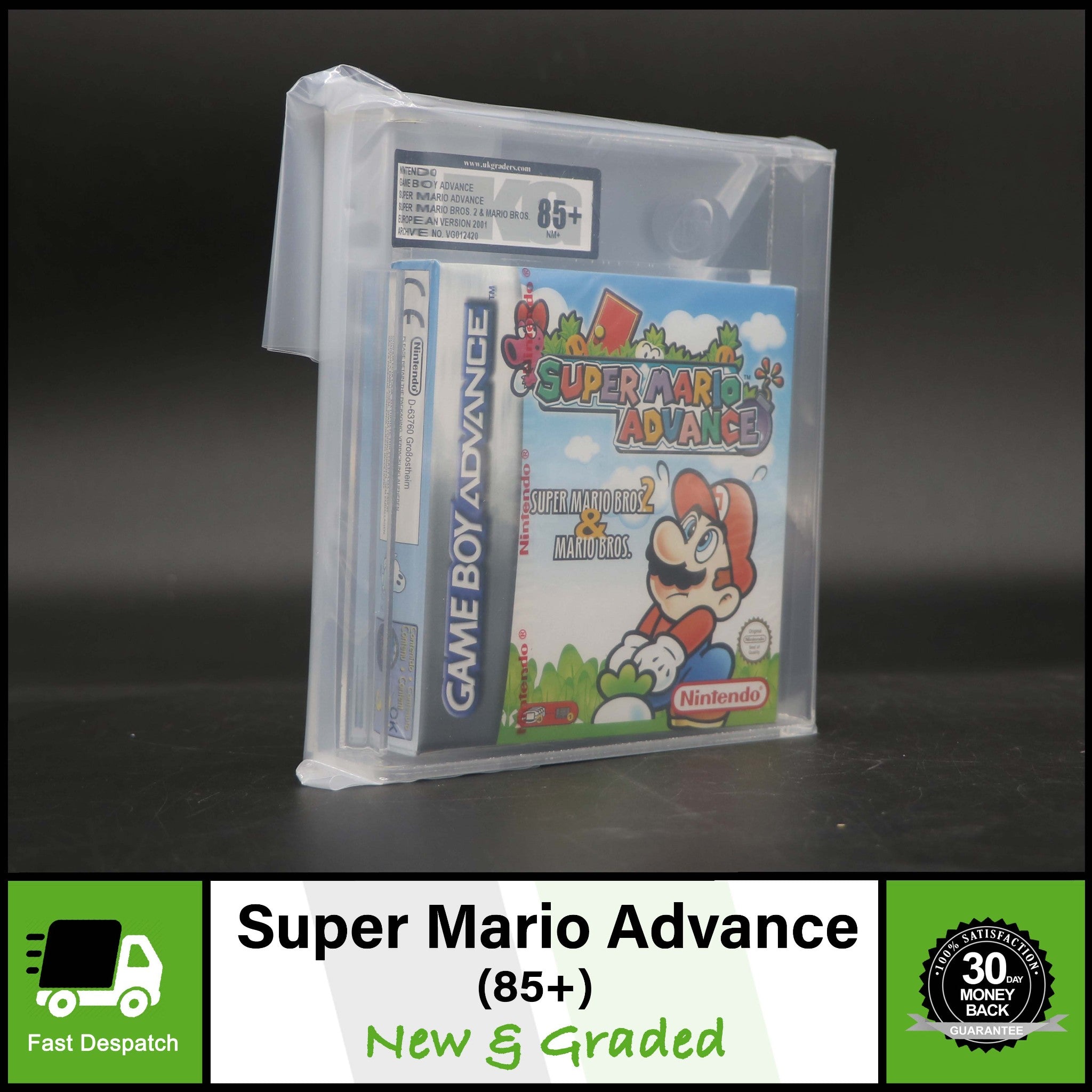 Super Mario Advance (Bros 2) | Nintendo Gameboy GBA Game New Graded 85+ WATA VGA