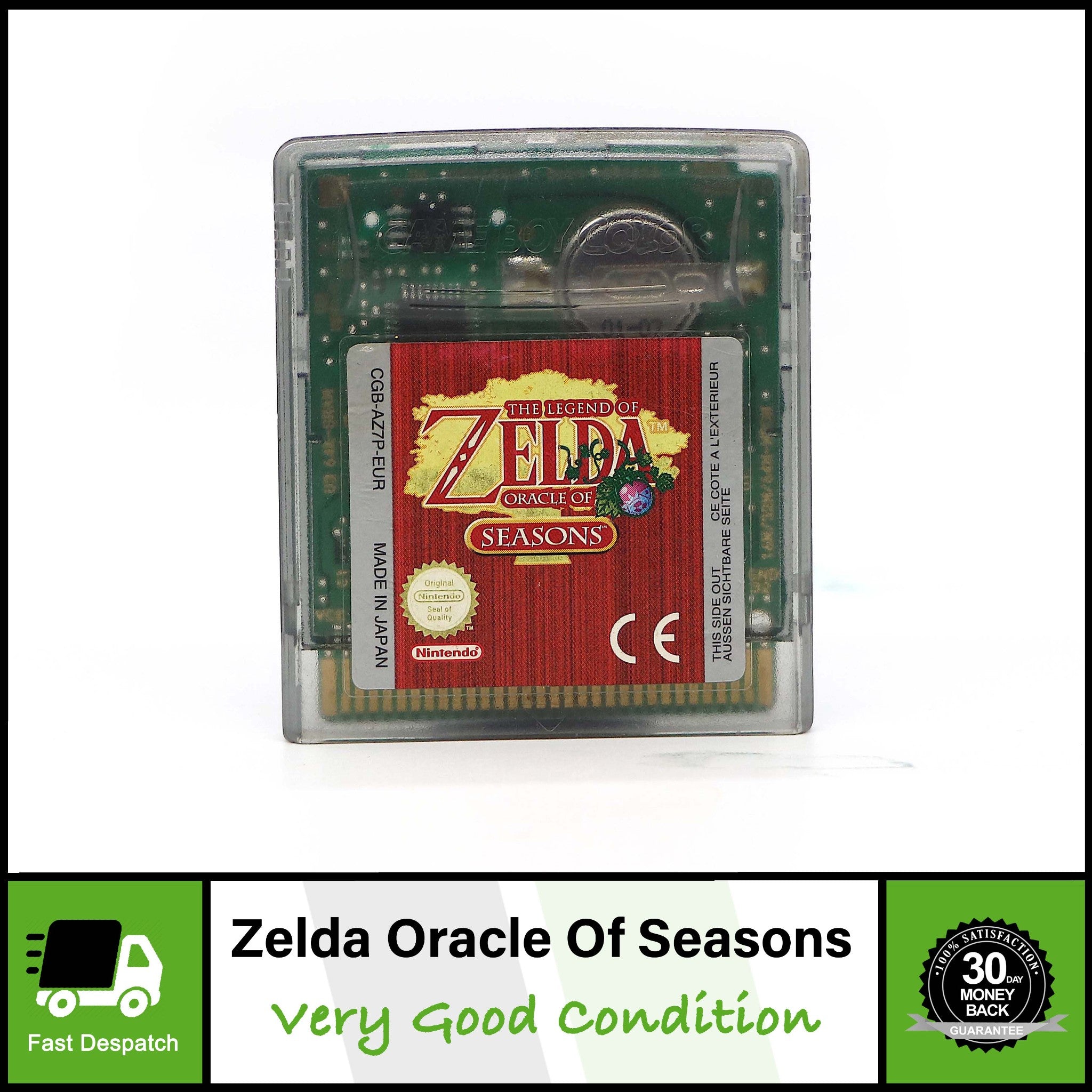 The Legend Of Zelda Oracle Of Seasons | Nintendo Gameboy Color GBC Game Cart